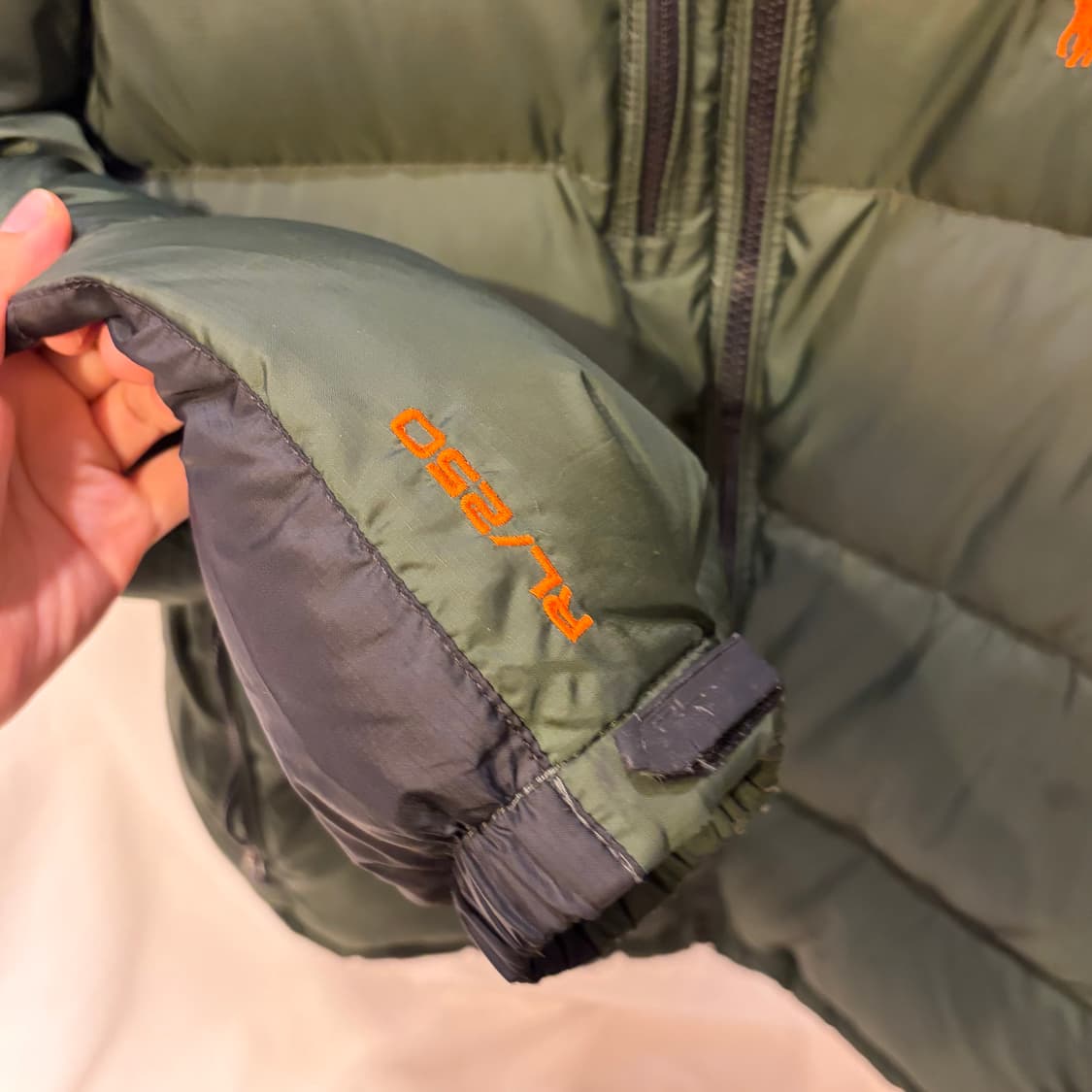 폴로 랄프로렌 블랙/카키 패딩 점퍼  상품이미지4