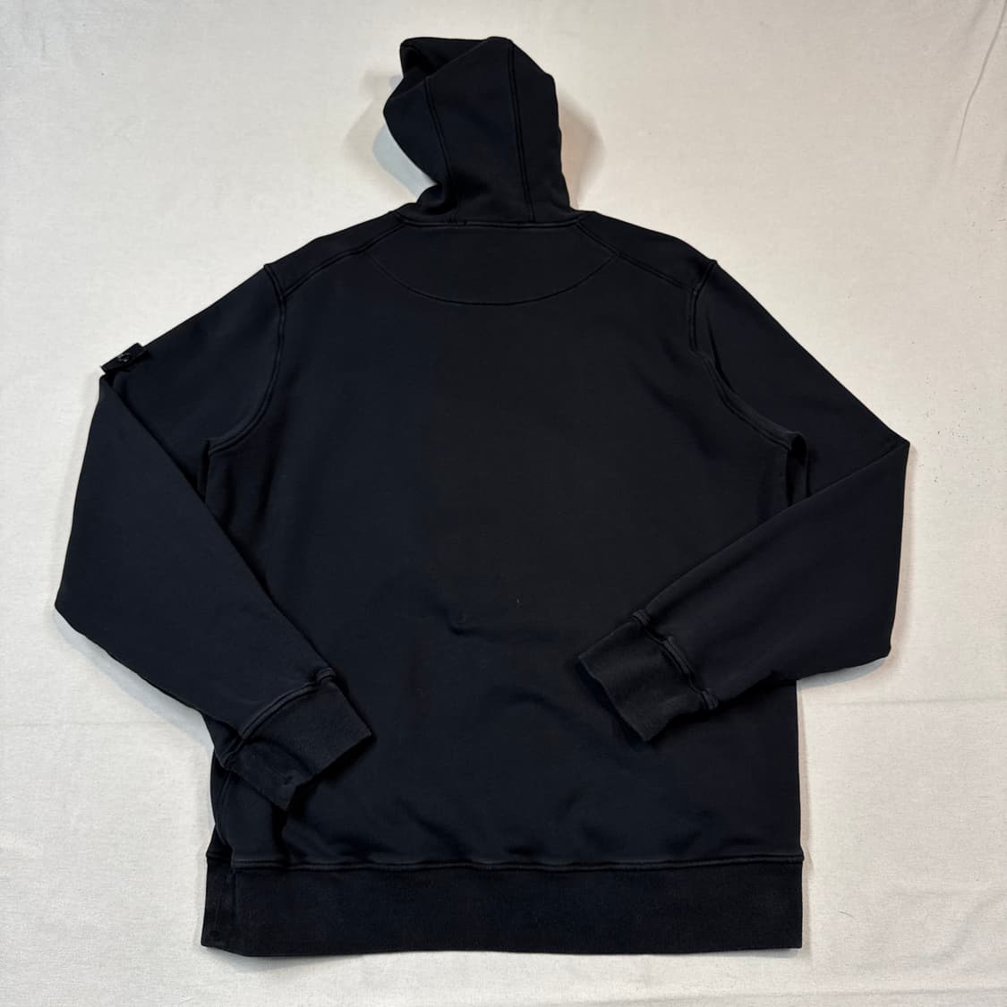 XXL) 스톤아일랜드 와펜 블랙 스웨트 후드티 상품이미지5