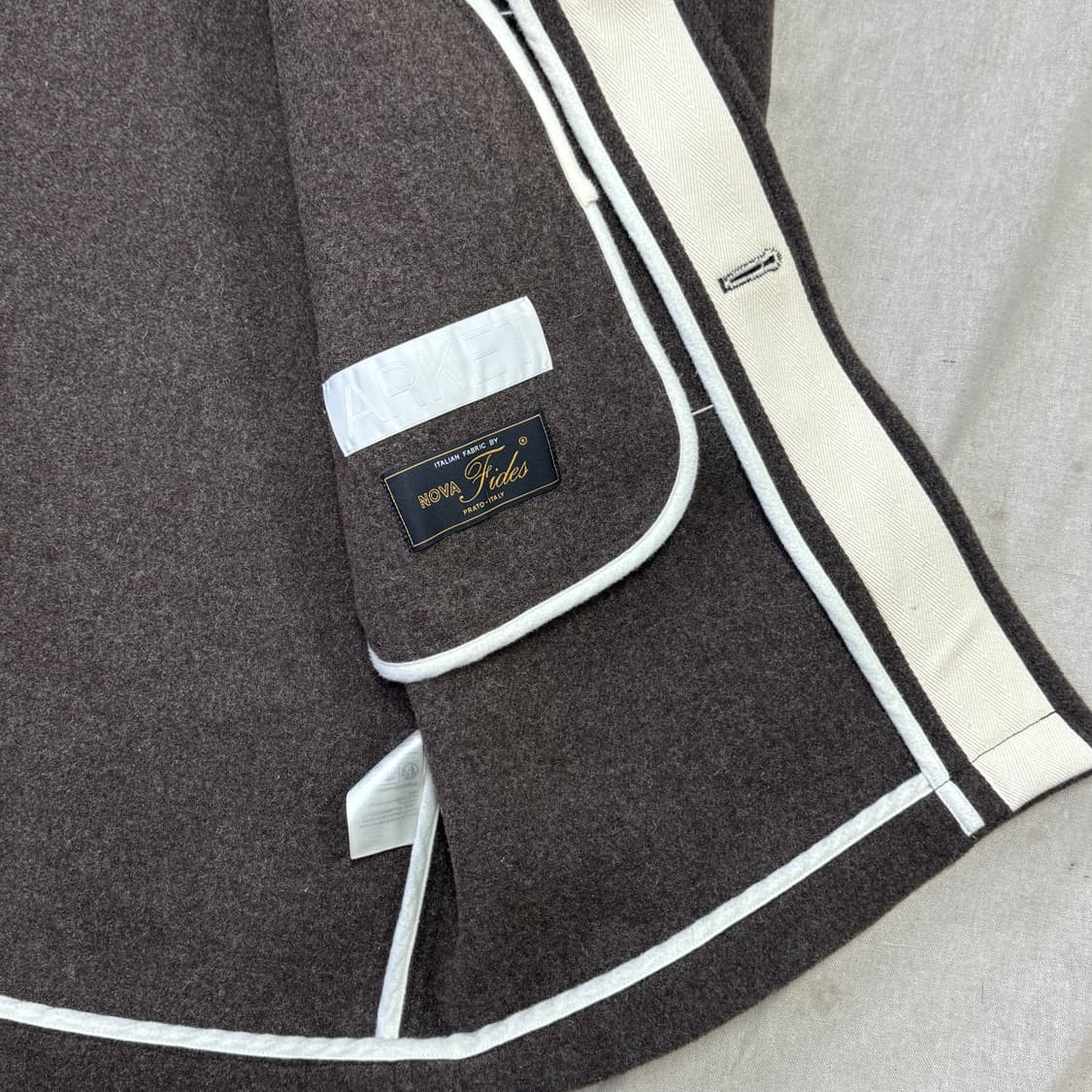 아르켓 브라운 울 후드코트 48  상품이미지5