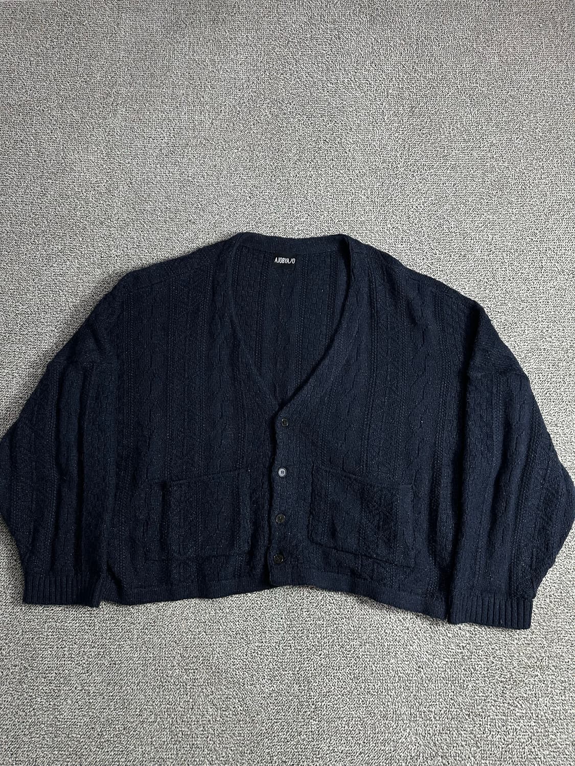 아조바이아조 네이비 가디건 니트 상품이미지1