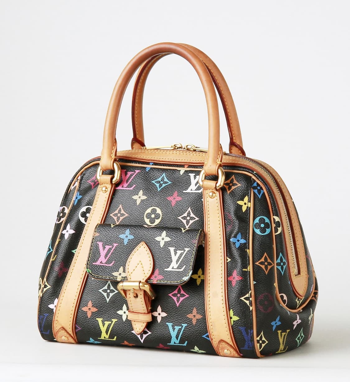 Louis Vuitton 프리실라 블랙 멀티컬러 핸드백 상품이미지2