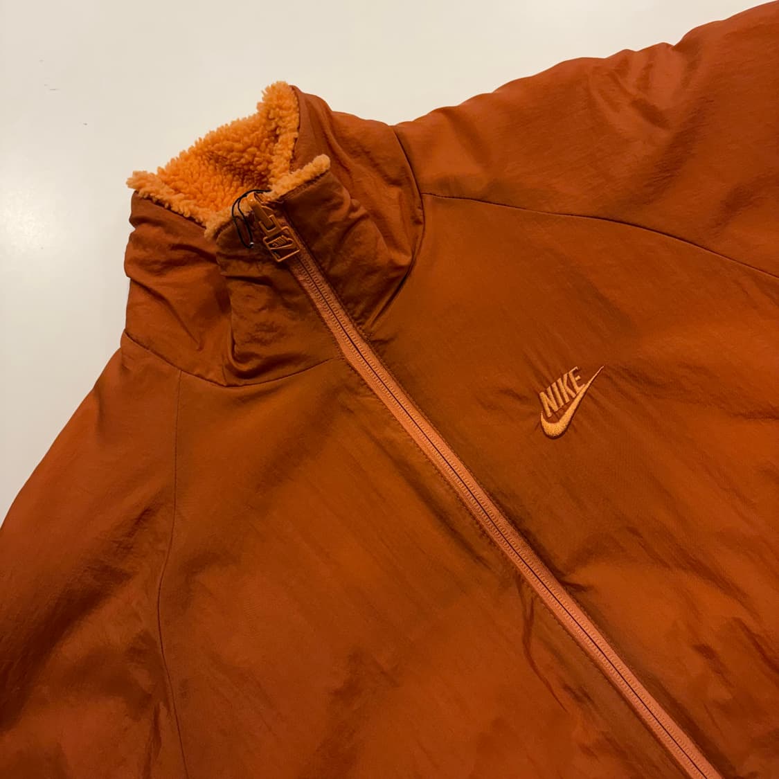 [L] 나이키 리버시블 빅스우시 핫커리 오렌지 뽀글이 후리스 C489 상품이미지5