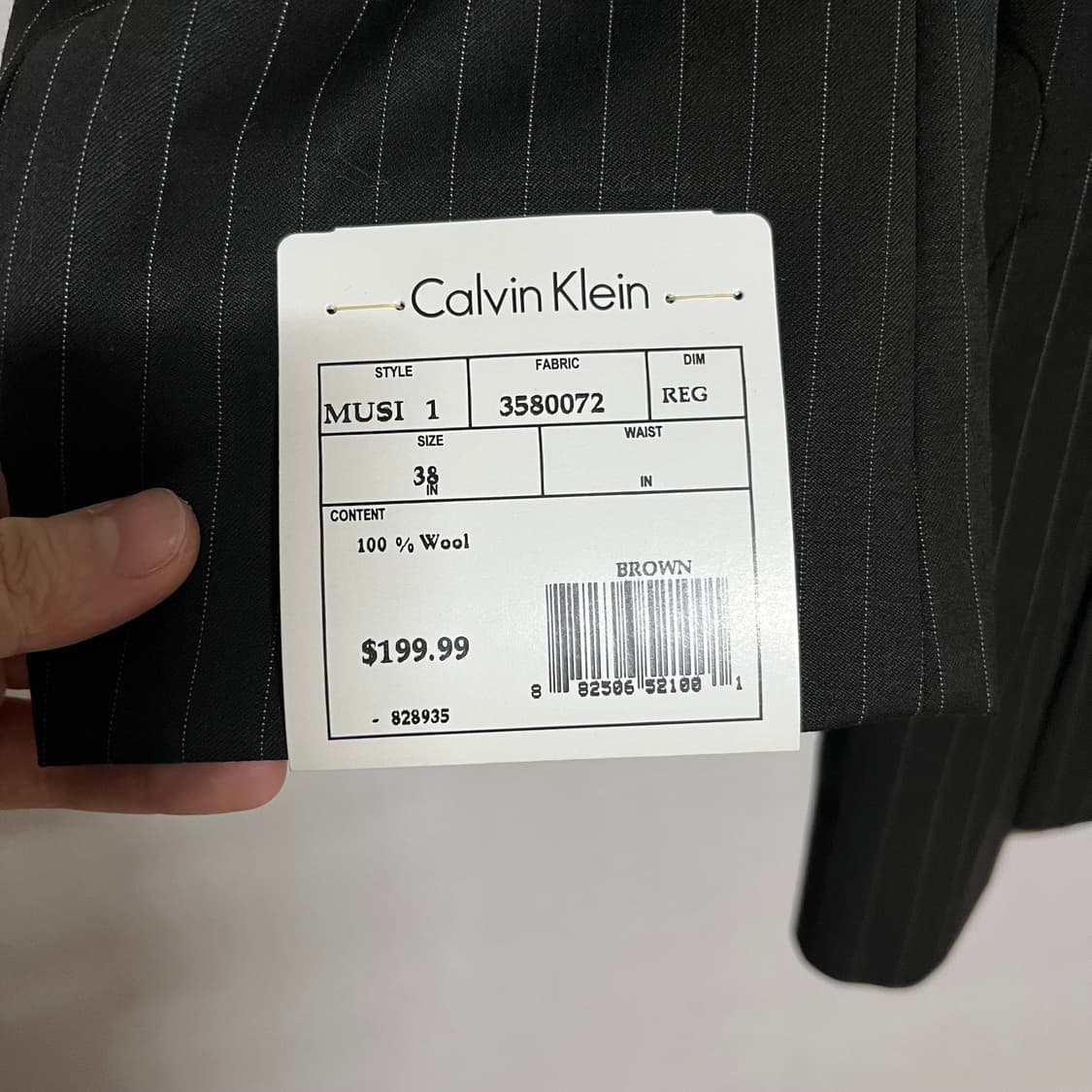 캘빈클라인 블랙 정장 자켓 (새상품) 상품이미지6