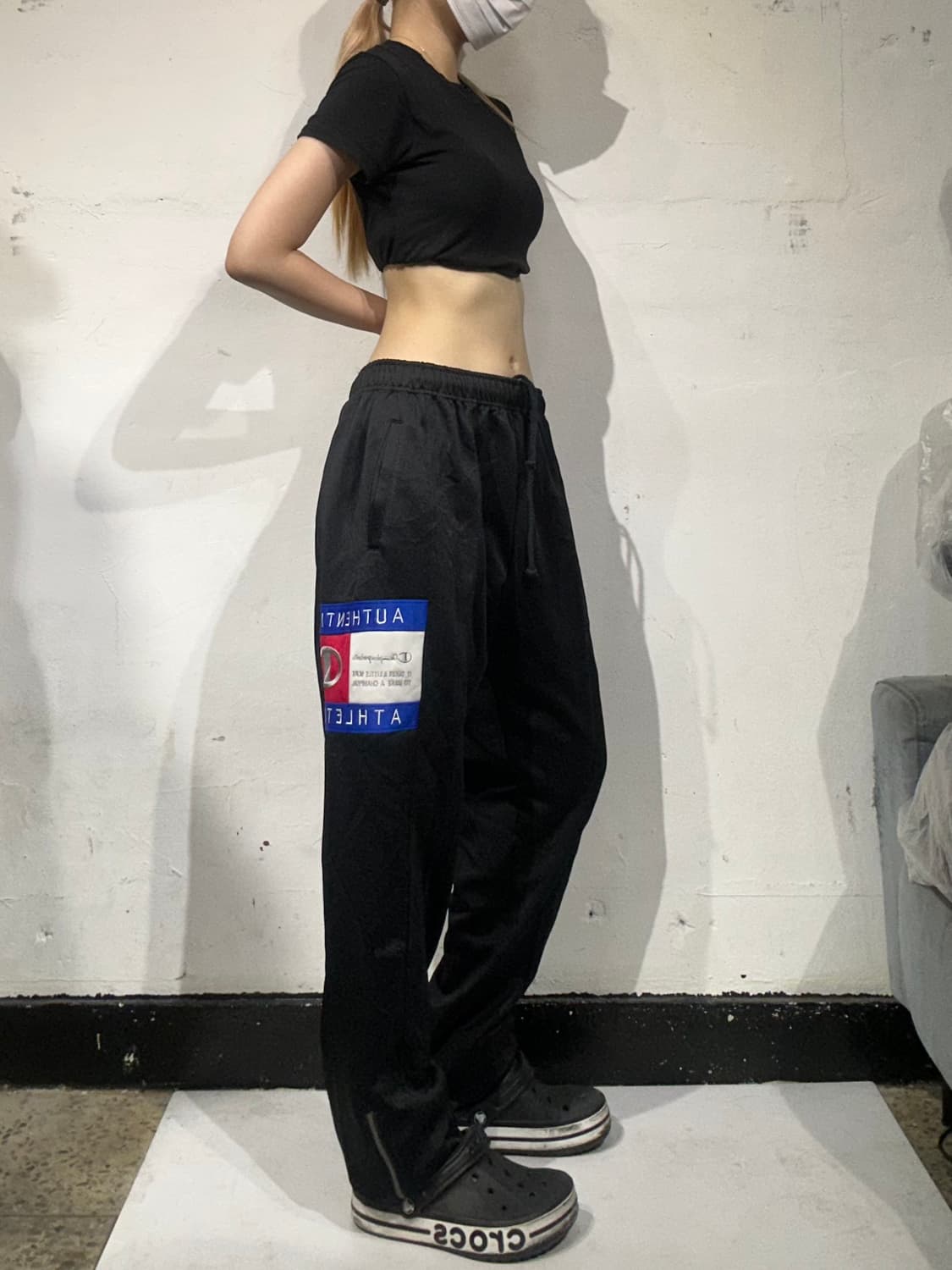 챔피온 90s 블랙 빅 로고 팬츠 L 상품이미지1