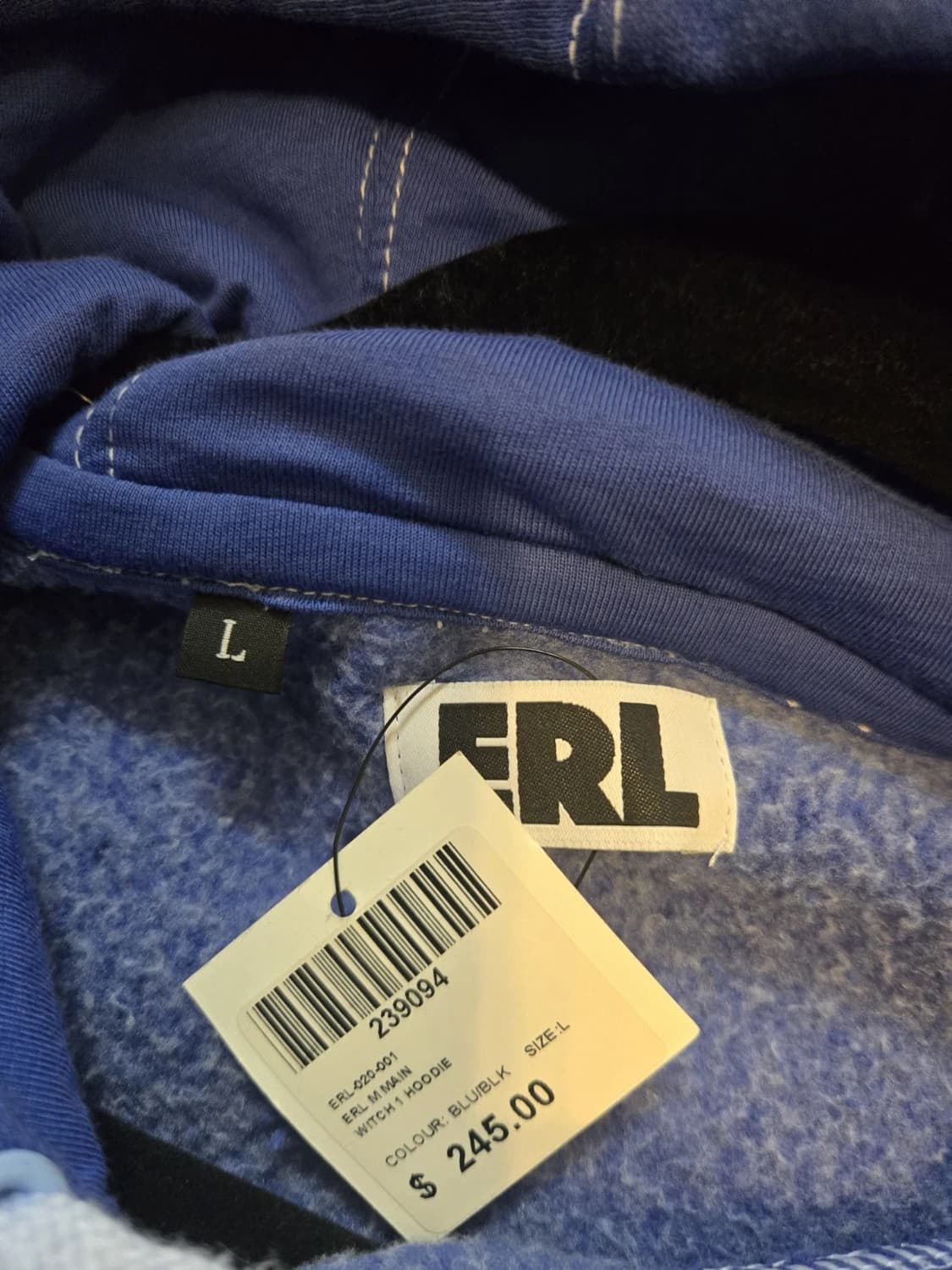 ERL 이알엘 X  나이키 위치 1 후디 블루 상품이미지5