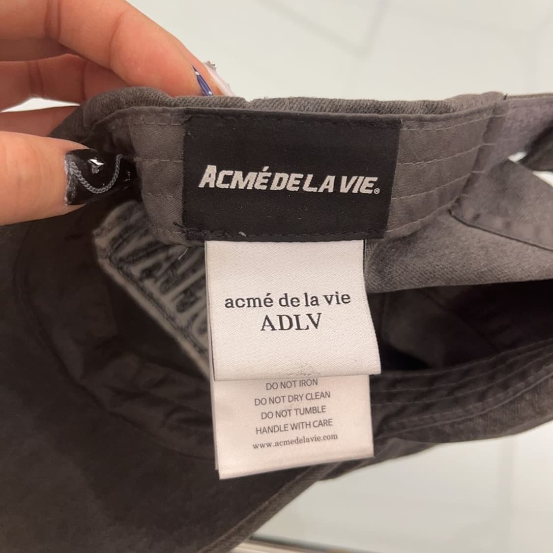 아크메드라비 디스트로이드 고딕 그런지 로고패치 볼캡 C08513 상품이미지4