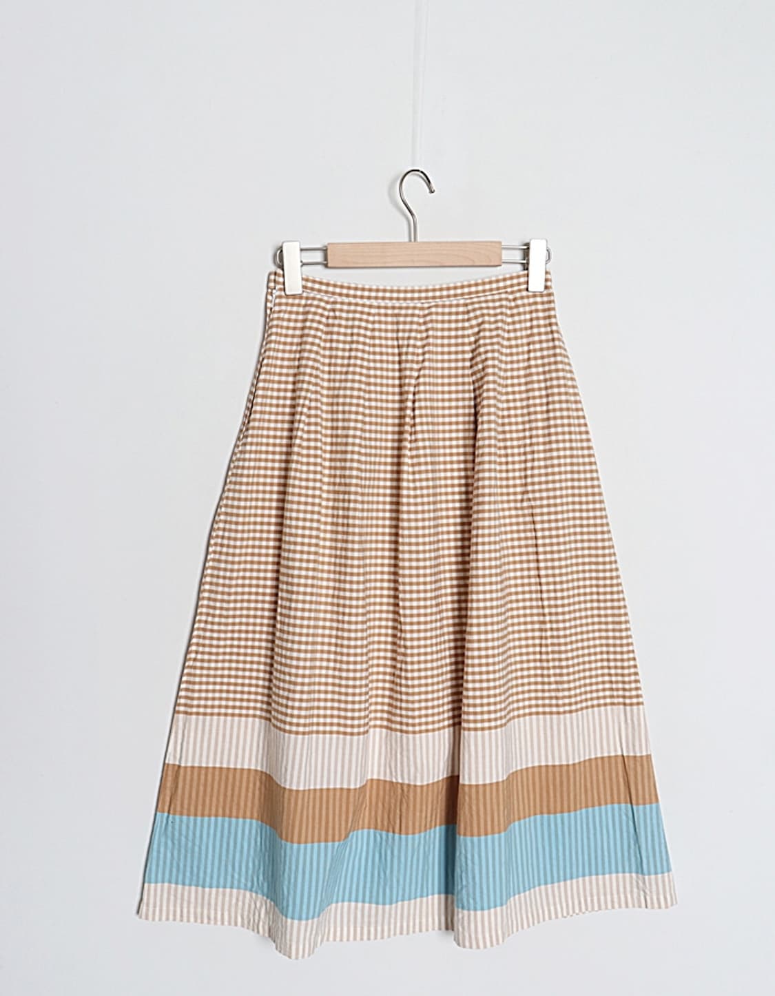 BETH PLACE Check Flared Skirt (25~26) 상품이미지5