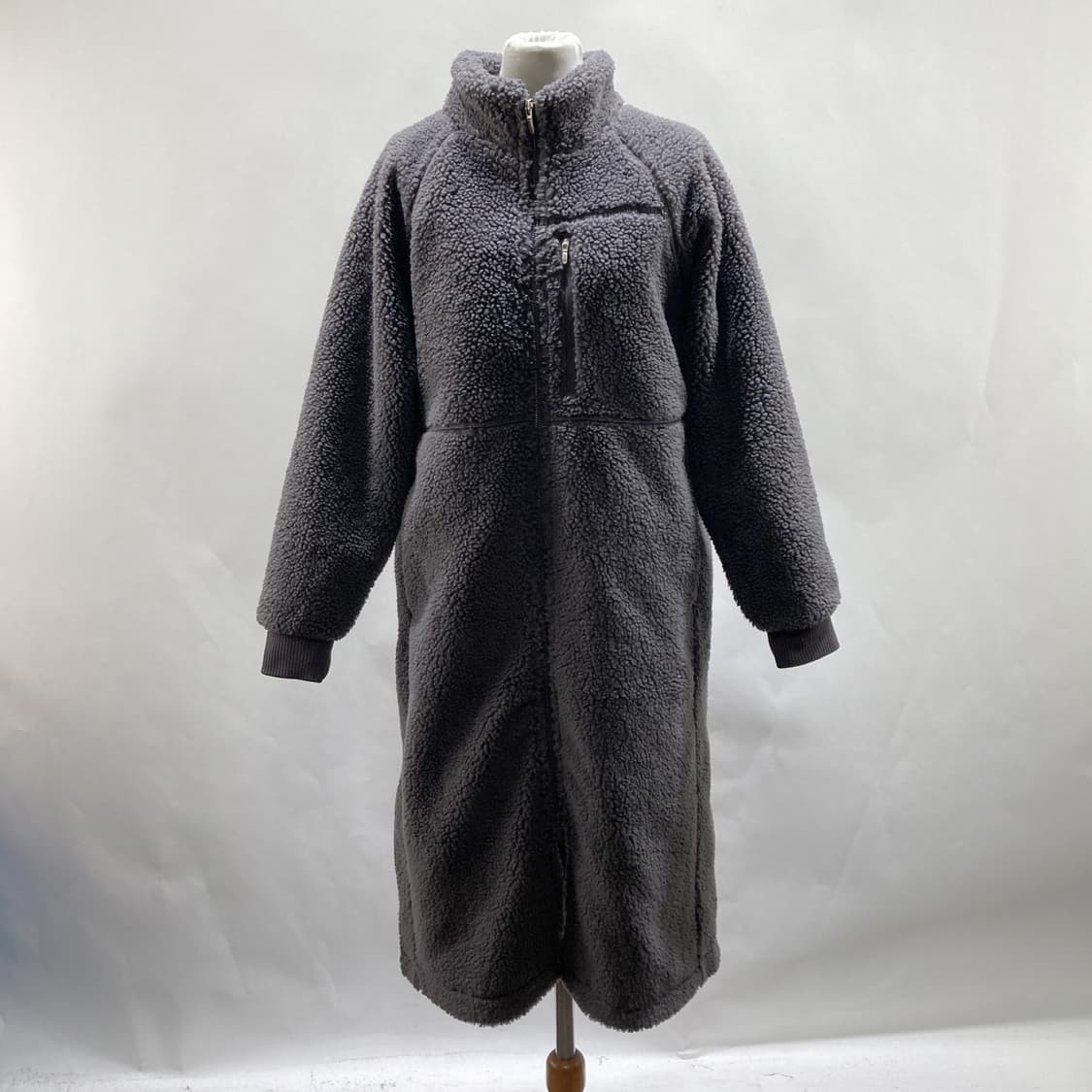 안다르 서스테이너블 쉐르파 롱집업코트 2  상품이미지1