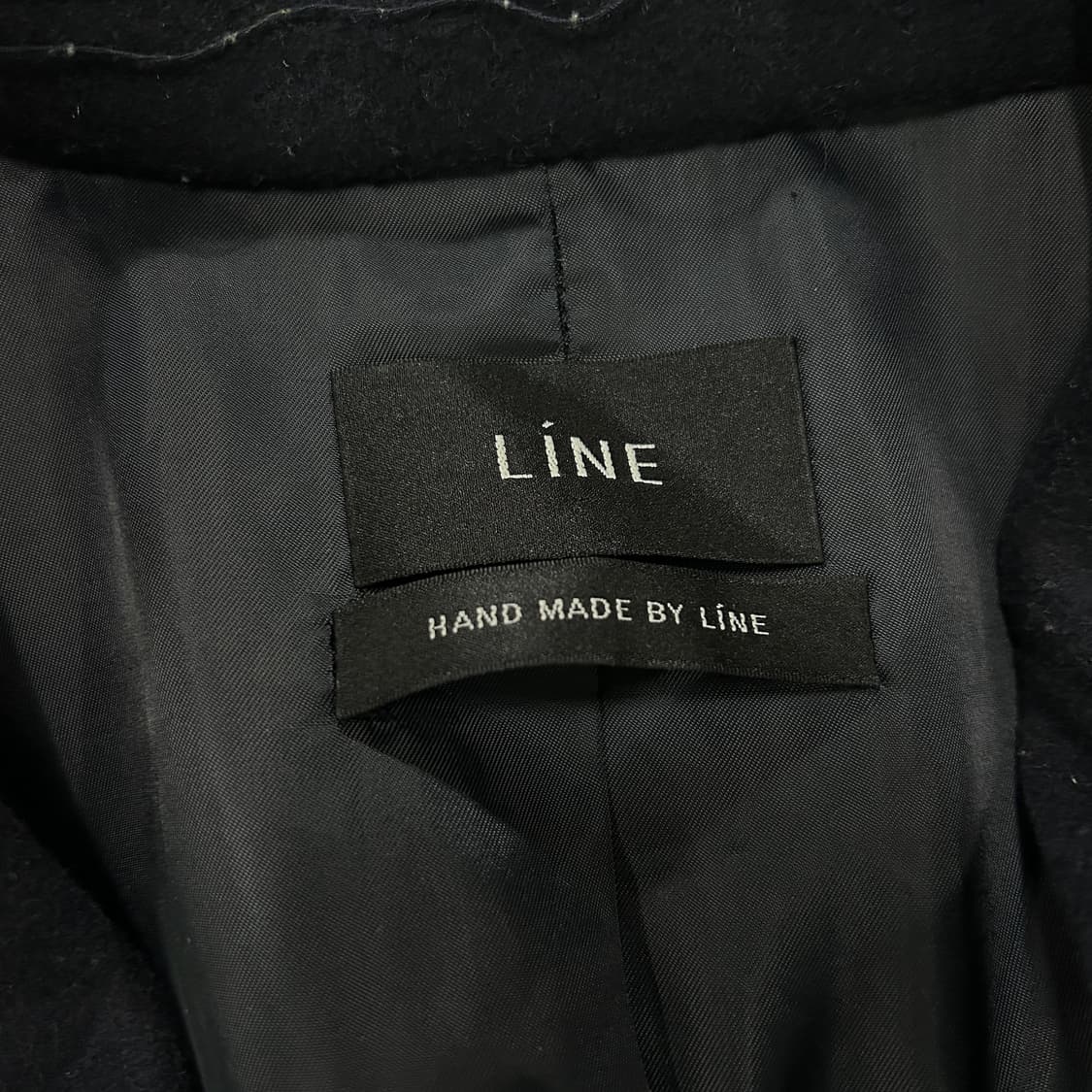 LINE 블랙 롱 코트 55 상품이미지2