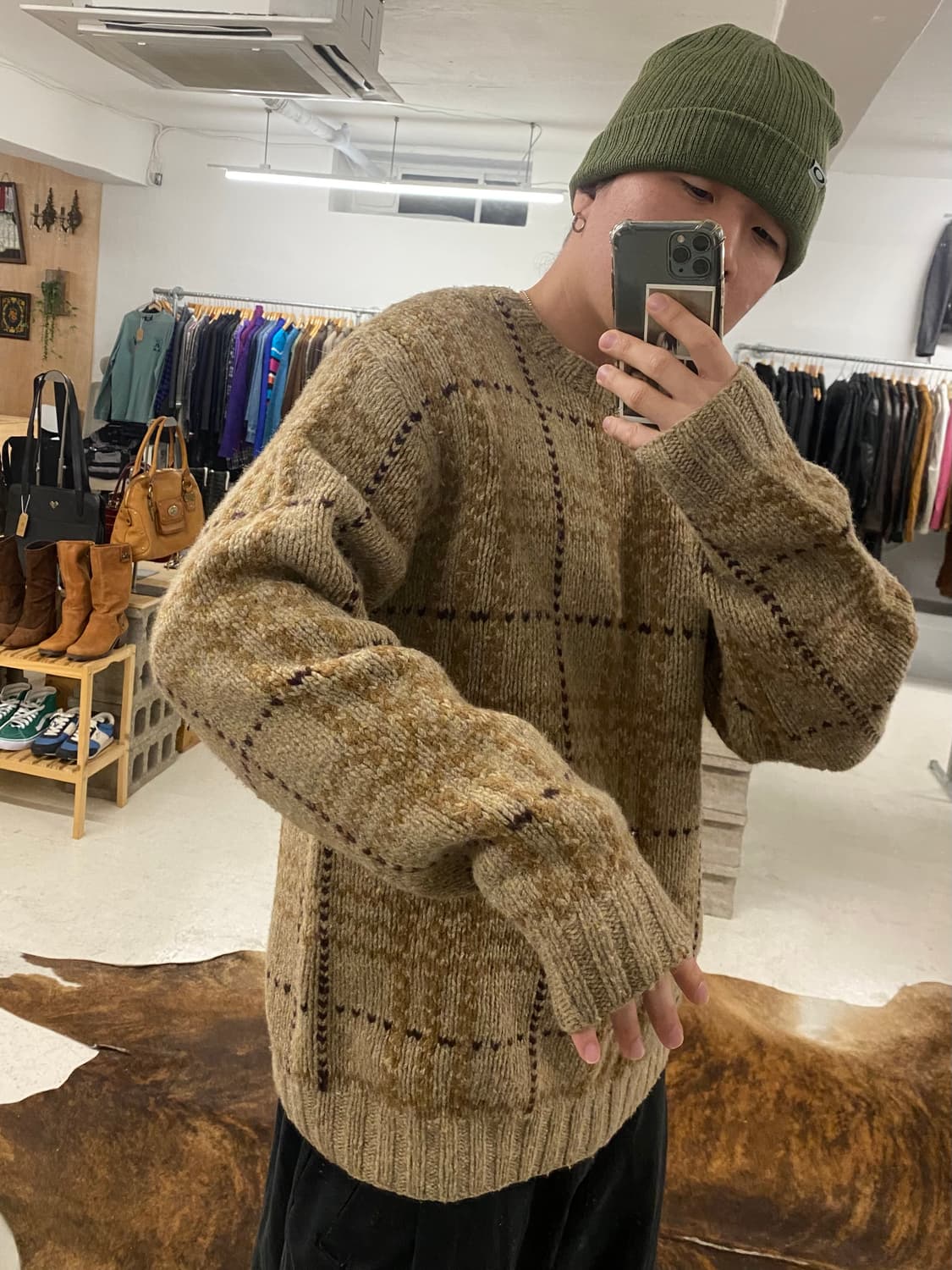 EDDIE BAUER check knit 에디바우어 체크 니트 상품이미지8