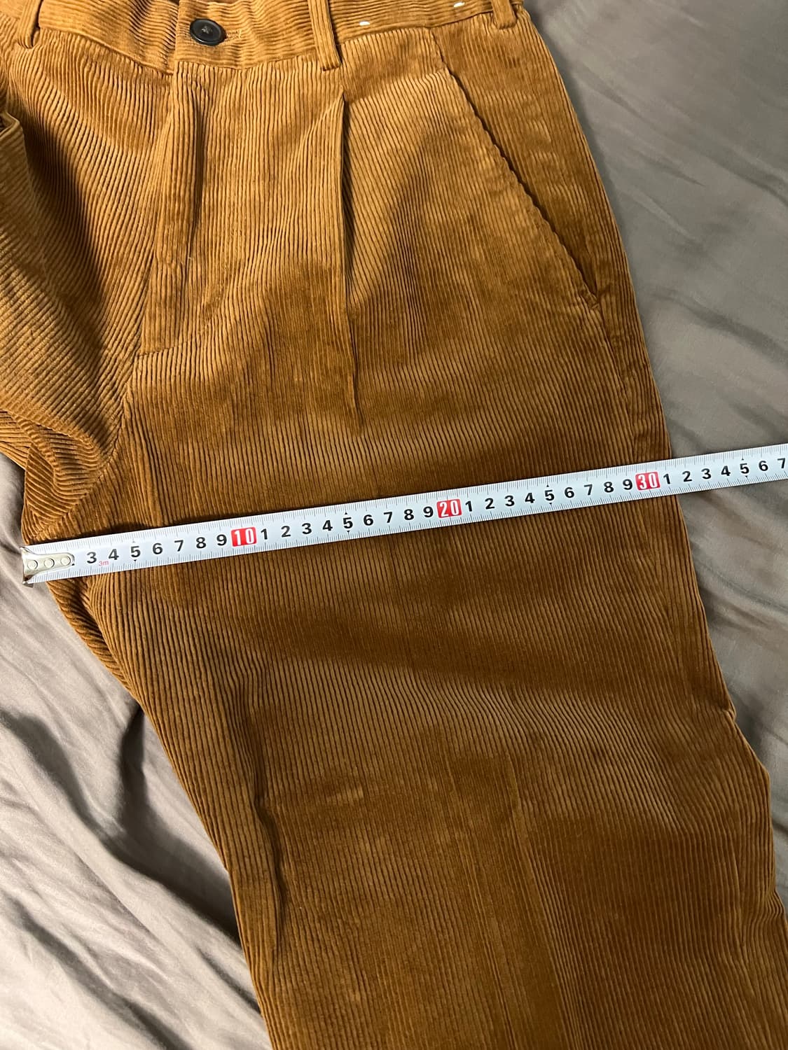 유니클로 코듀로이 골덴바지 브라운 xs 새제품 상품이미지8