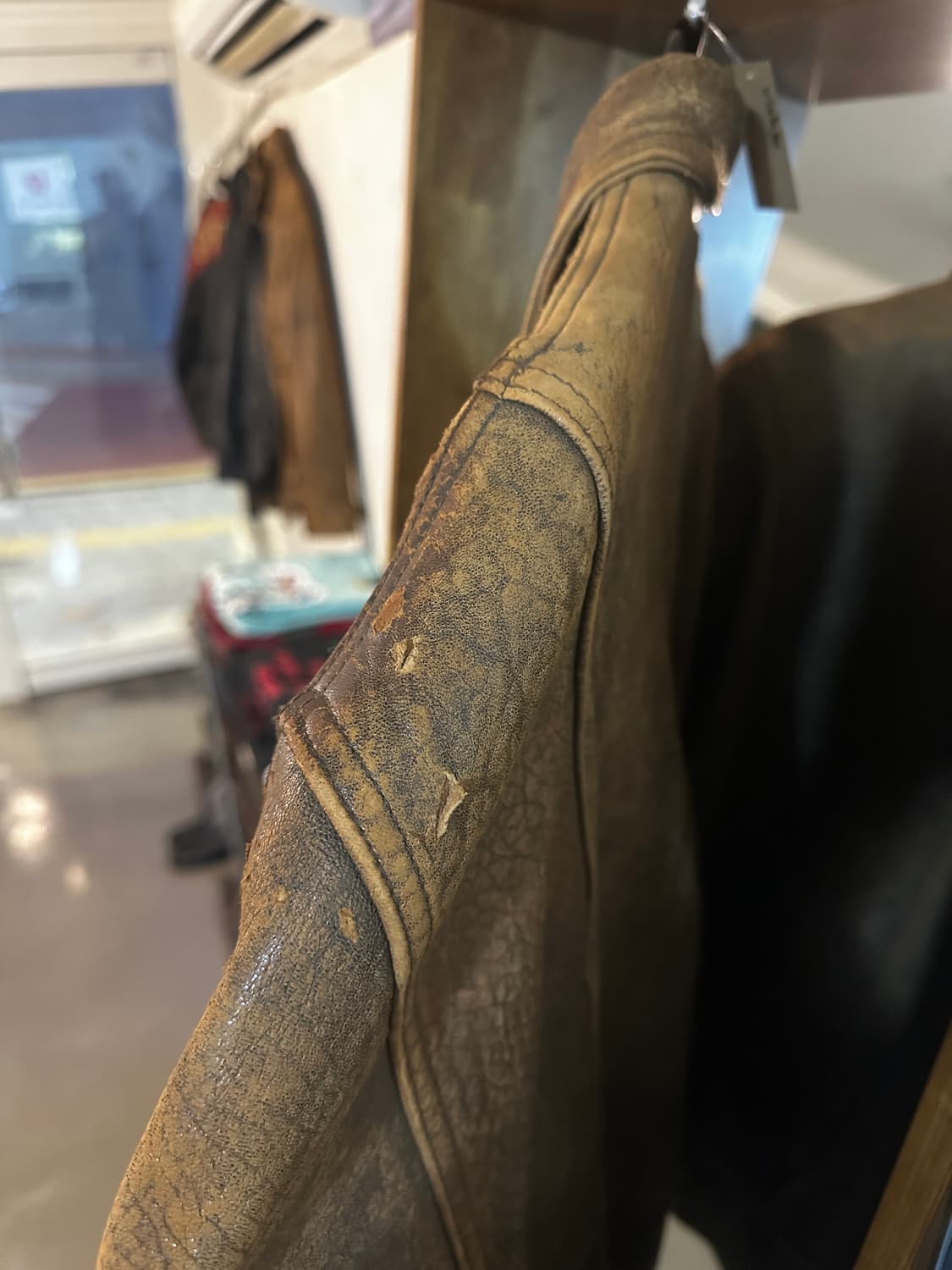 재패니즈 헤비 에이징 레더자켓 상품이미지6