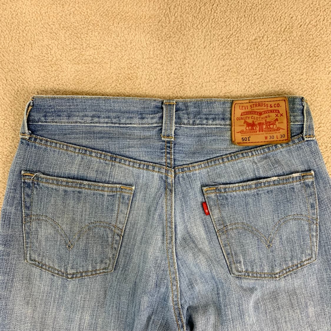빈티지 리바이스 501 워싱 데님팬츠(30사이즈) 남자청바지 연중청 상품이미지5