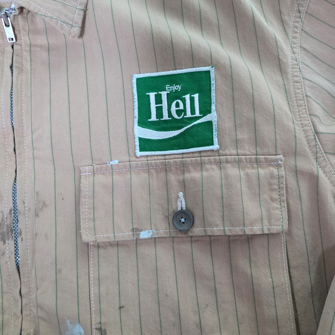 [L] 세인트미카엘 X SEAN 스트라이프 워크 자켓 상품이미지3