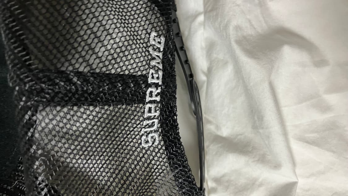 슈프림 테리 메쉬 캡 5패널 블랙 상품이미지3