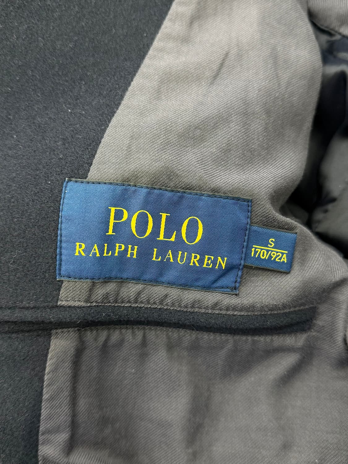 폴로 랄프로렌 네이비 울 블랜드 더블 브레스티드 숏 코트 상품이미지7