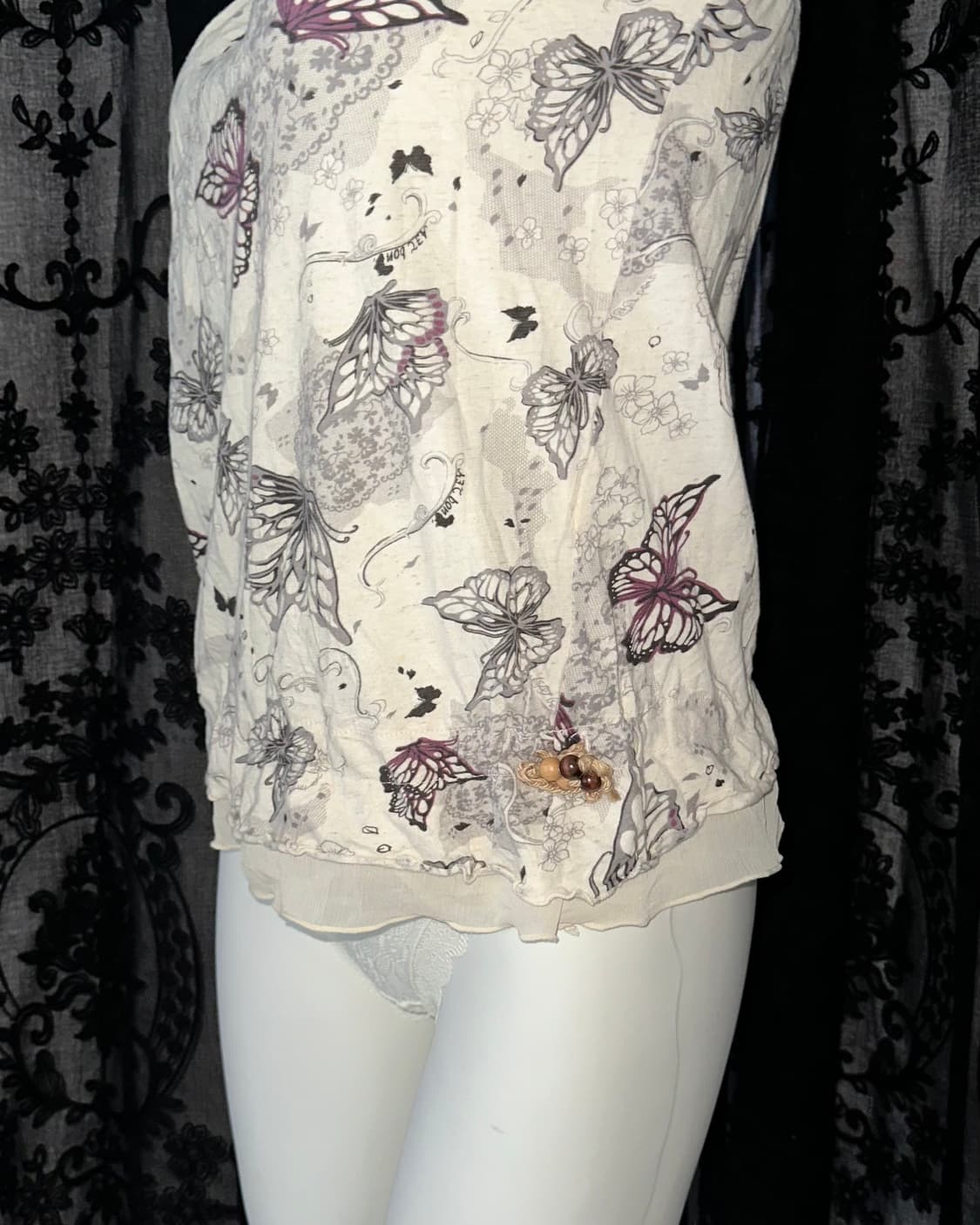 Oriental Butterfly Halterneck Slip 상품이미지3