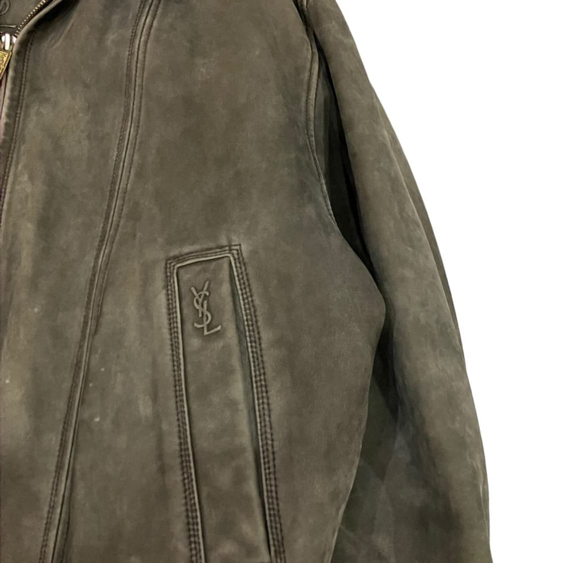 입생로랑 아카이브 리얼 레더 스웨이드 가죽자켓 상품이미지6