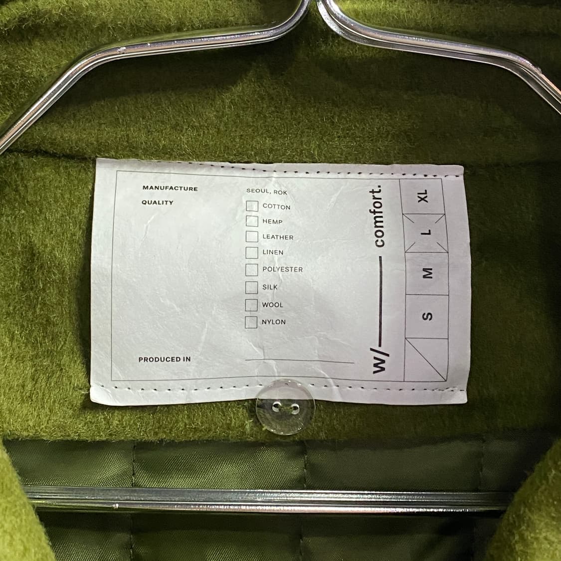 슬리브 라인 메이드 그린 자켓 B2550 상품이미지3