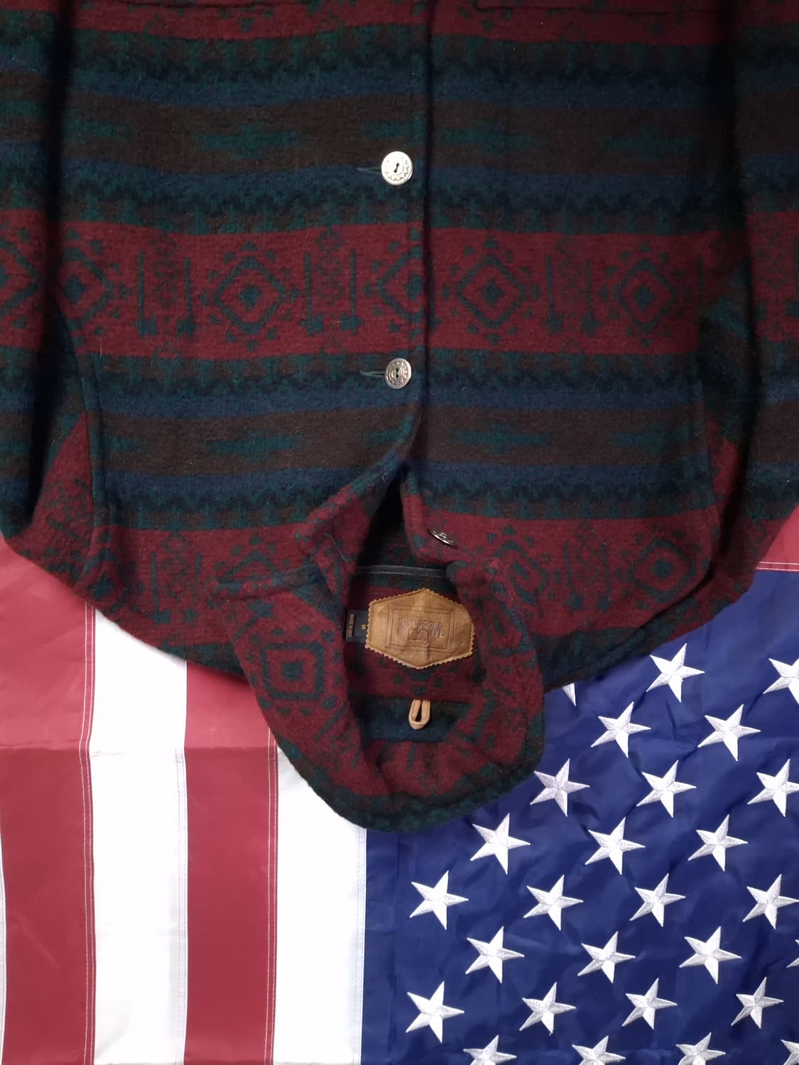 새제품 90's 오리지날 미국제조 울리치 나바호 울 블랭킷 코트 상품이미지2