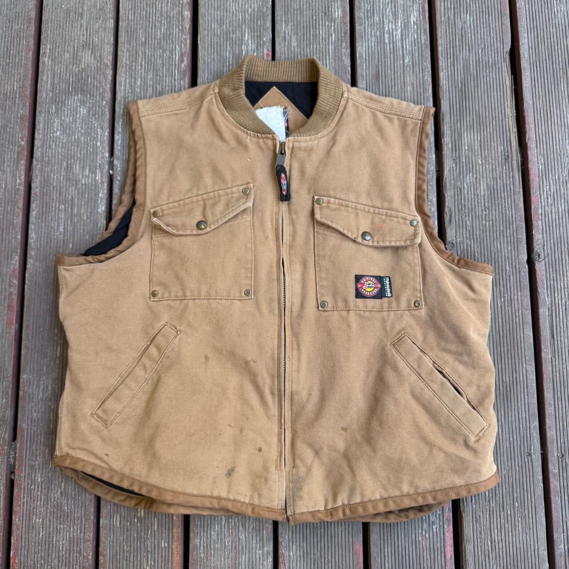 빈티지 워크 베스트 브라운 상품이미지1