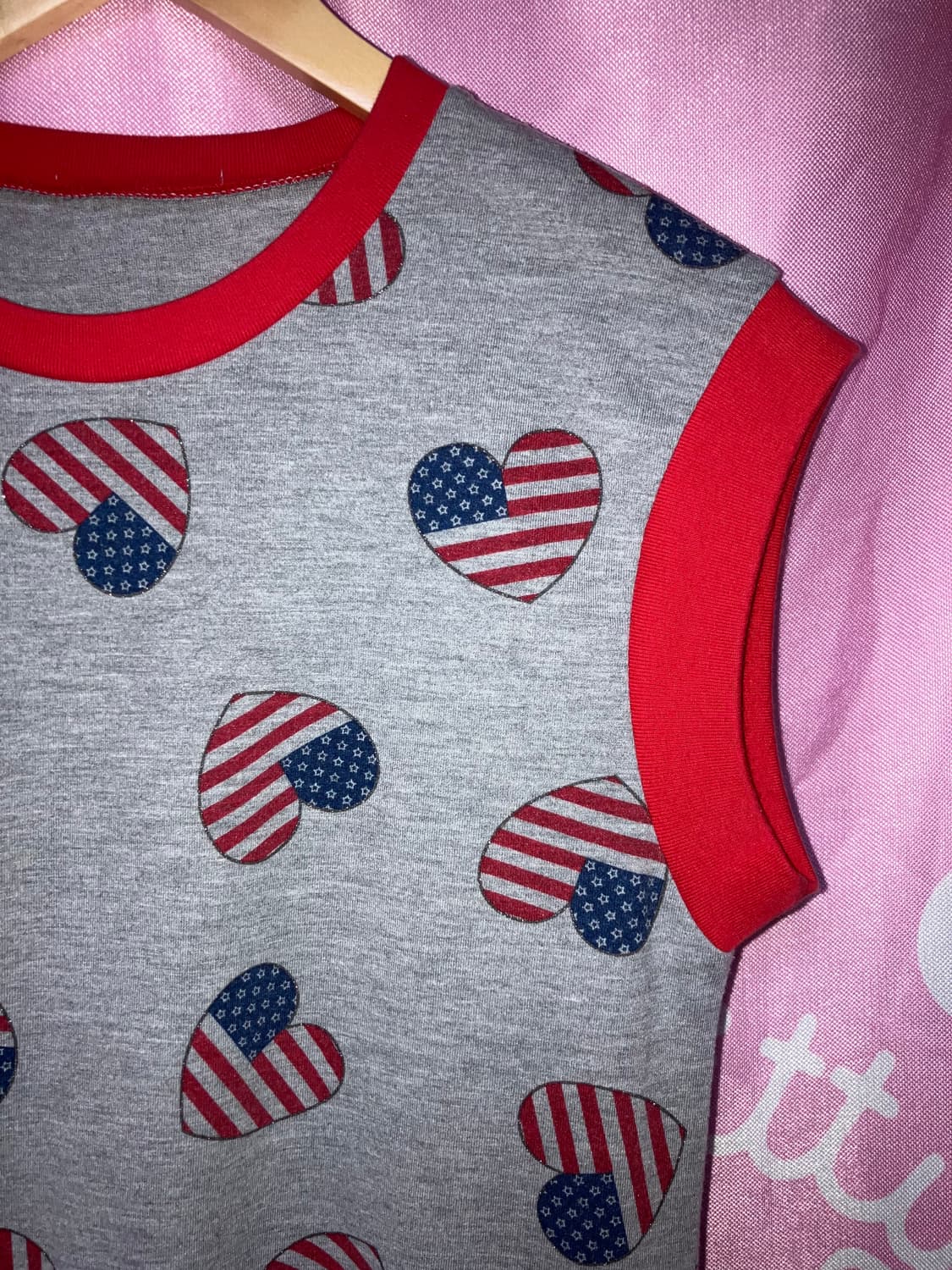 jpn 스타 스트라이프 슬리브리스 상품이미지3