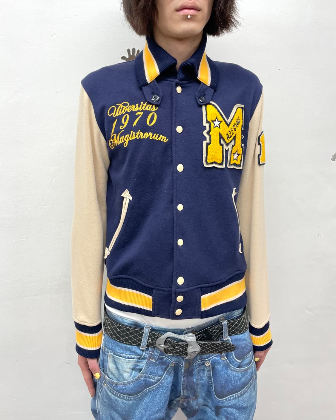 Retro M Navy Stadium Jacket 상품이미지3