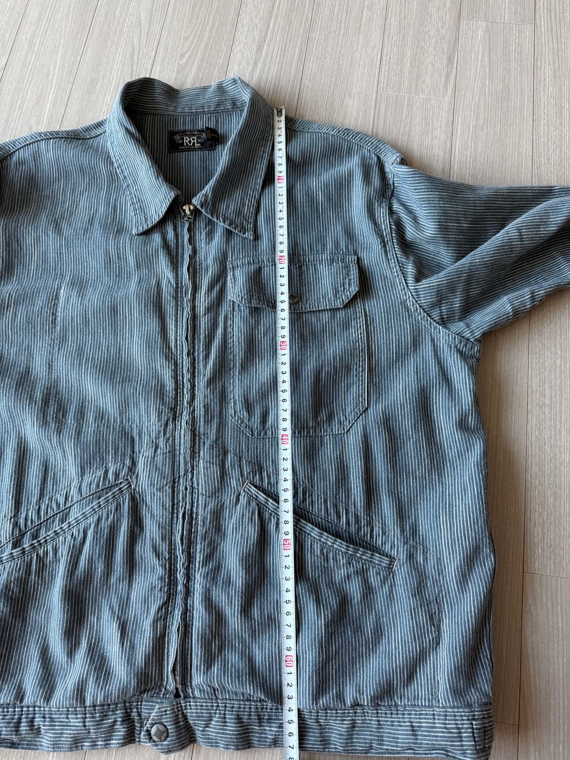 RRL 더블알엘 코튼 리넨 스트라이프 자켓 XL 상품이미지9
