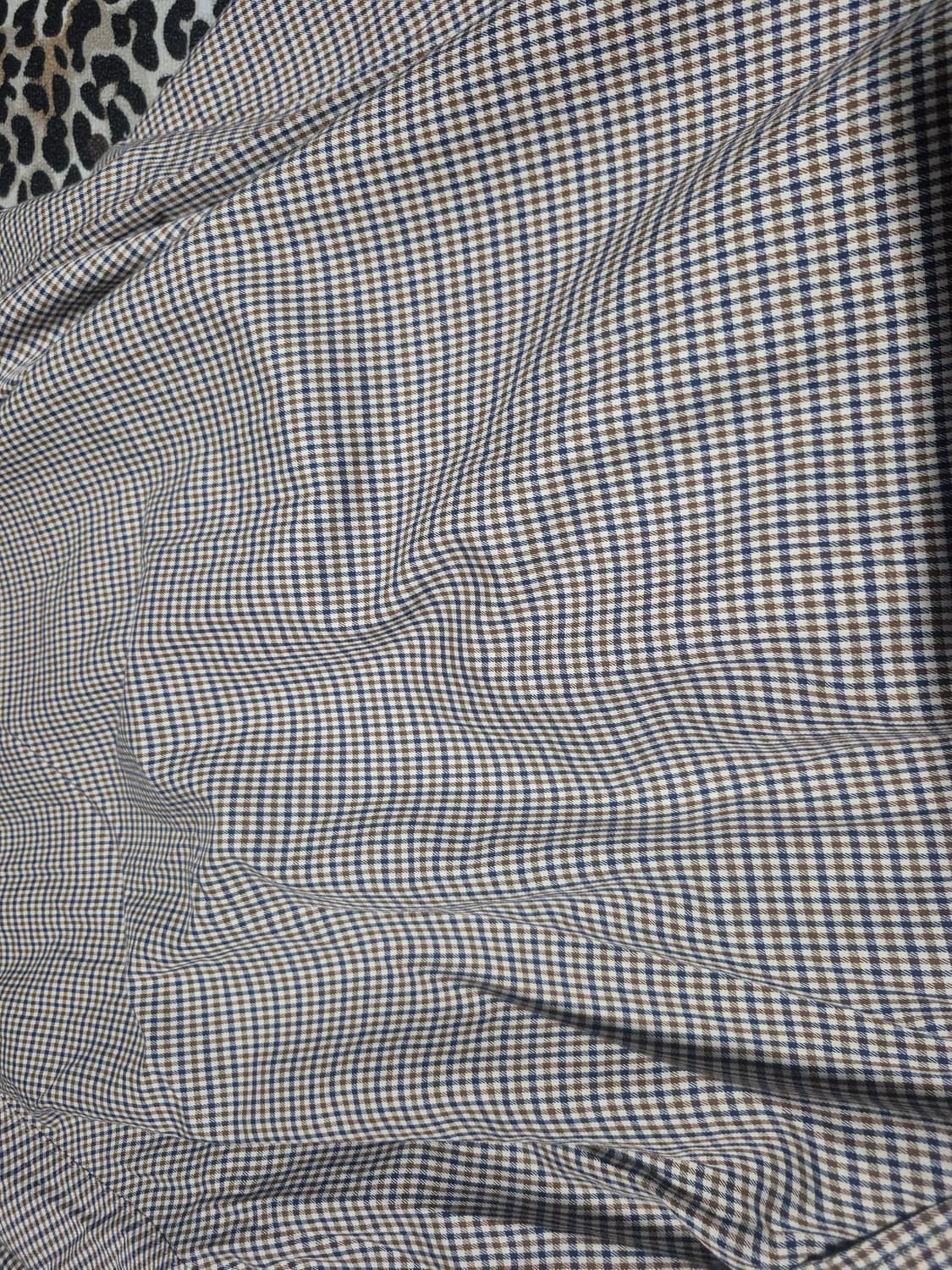 아쿠아스큐텀 트렌치 체크 코트 M 정품 상품이미지4