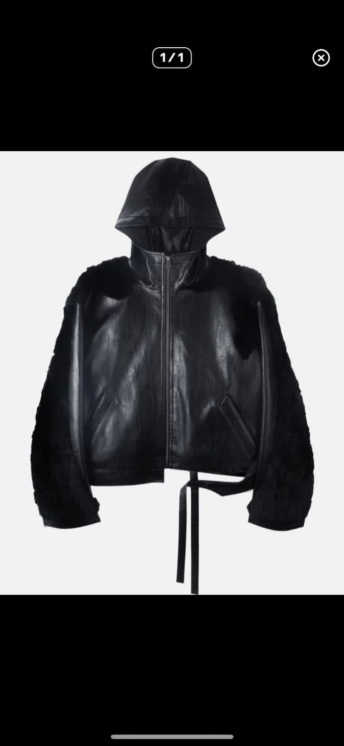 에이시네틱스 가죽후드집업  상품이미지1