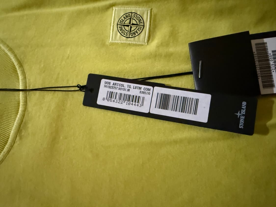 스톤아일랜드 머서라이즈드 코튼 자수로고 패치 반팔티셔츠 상품이미지3