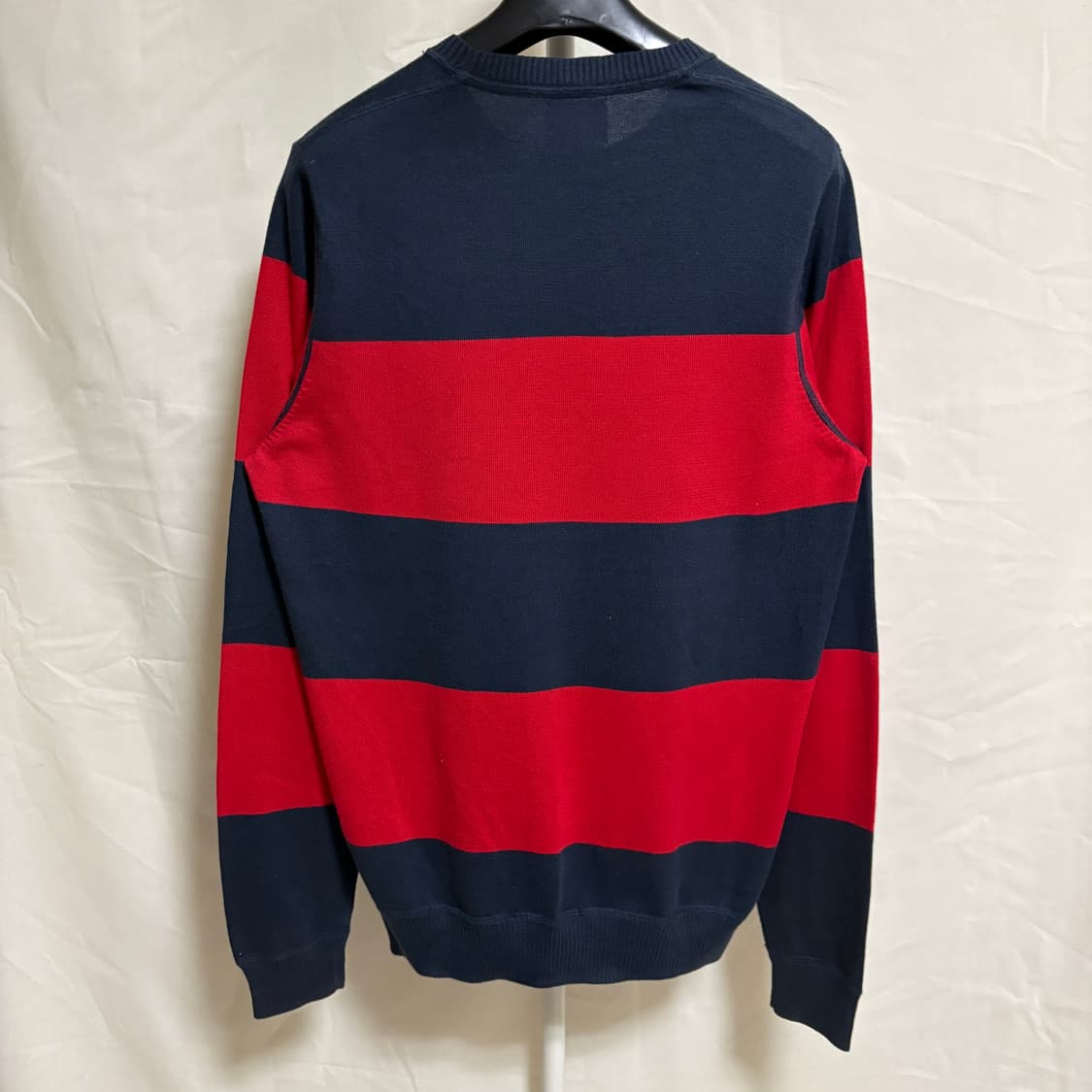 브룩스브라더스 라운드 보더 럭비니트 / 레드-네이비, M 상품이미지7