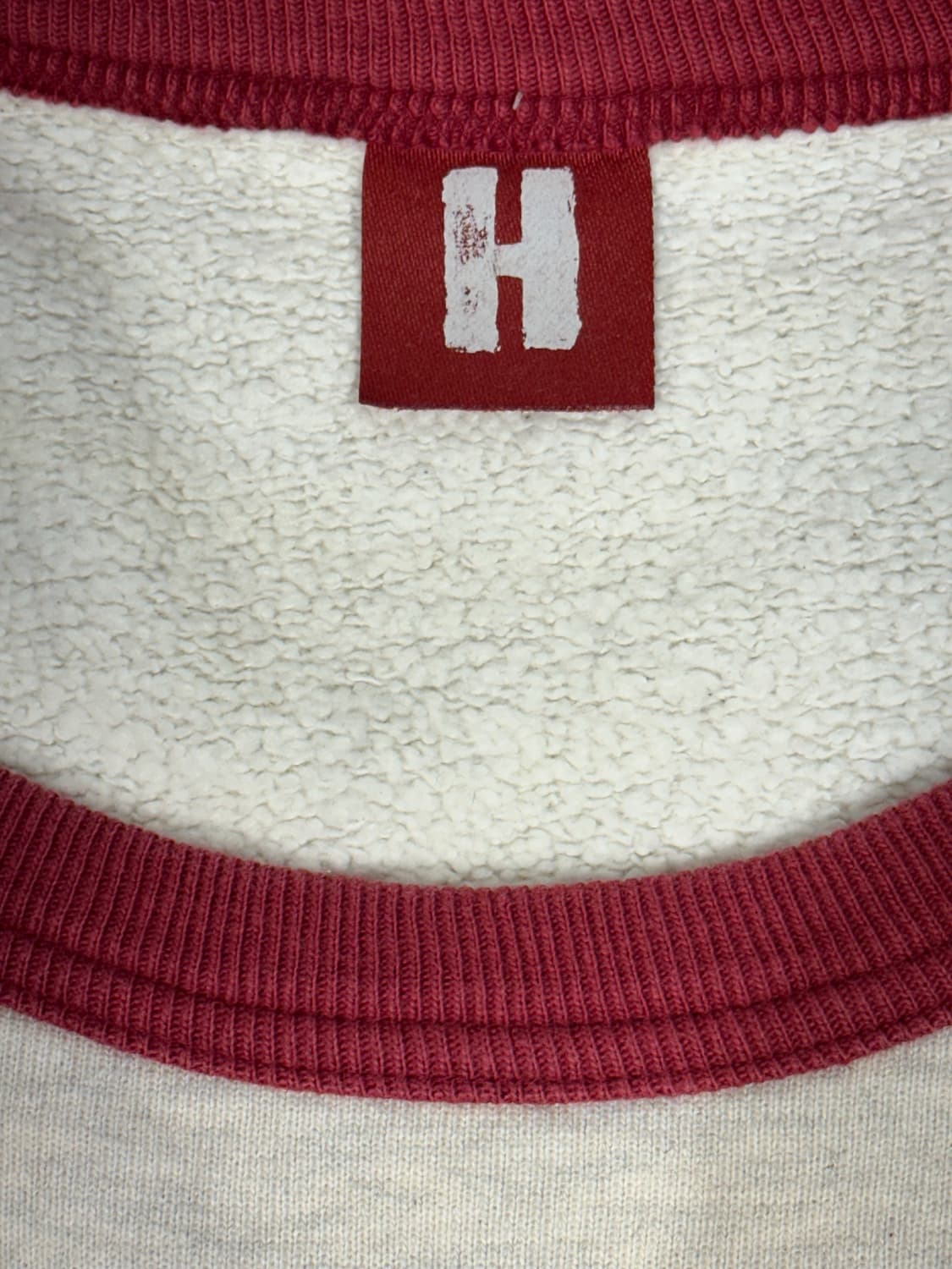 히스테릭 글래머 베이지 레드 써클 로고 프린팅 맨투맨 스웻 셔츠 상품이미지6