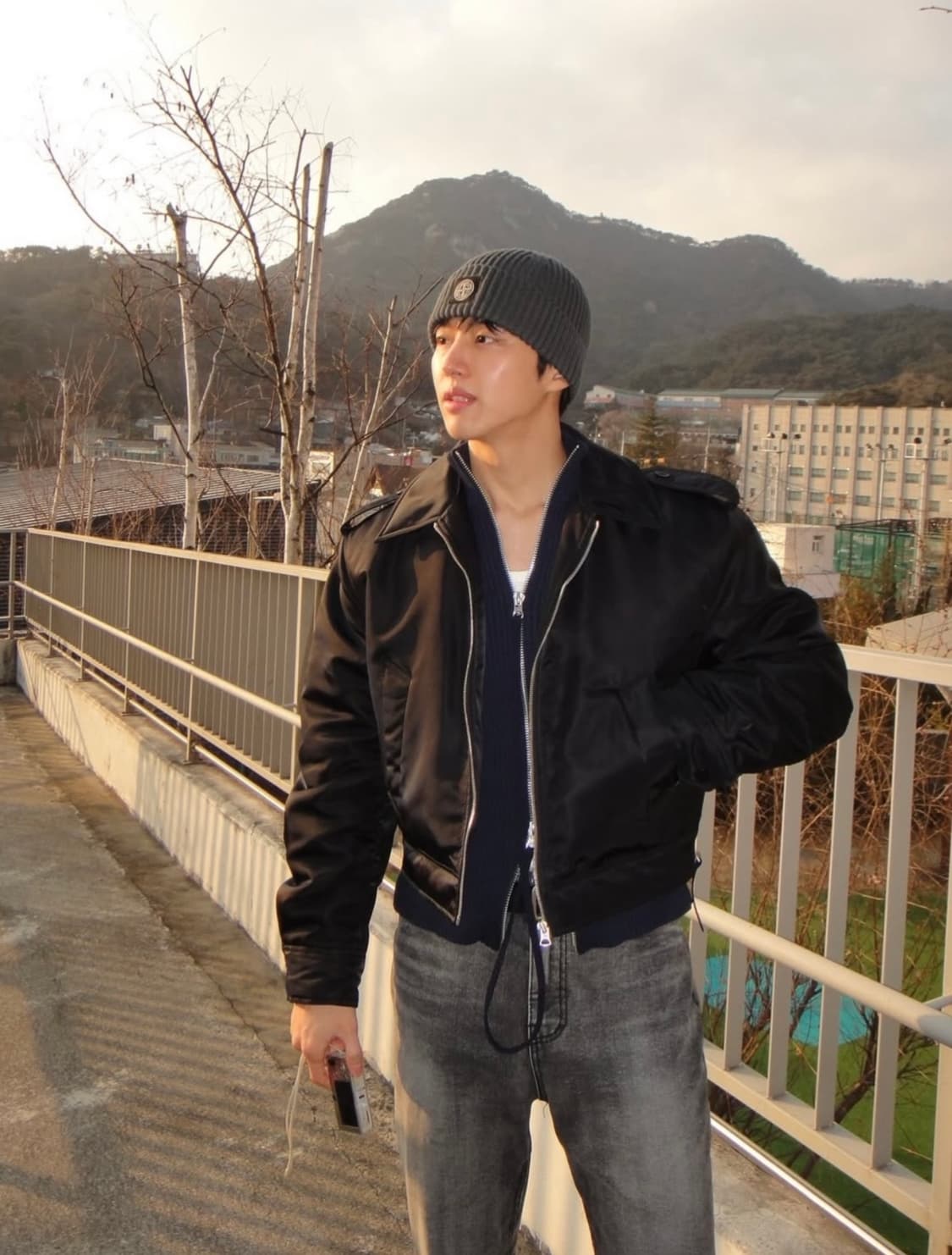 렉토(RECTO) 툴루즈 나일론 봄버 자켓 블랙 색상 S 상품이미지1