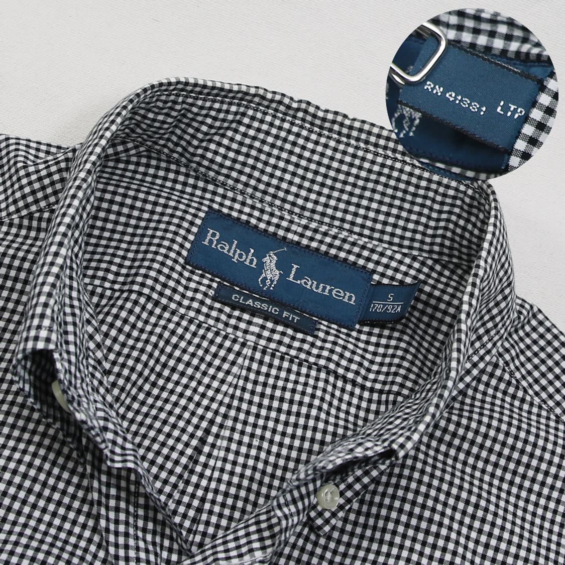 (착용컷) 폴로 랄프로렌 체크 셔츠 (남성용 98-100) 상품이미지6