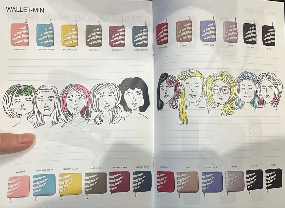 캐피탈 떰즈 업 핸드 집 미니 지갑 아보카도 그린 상품이미지5