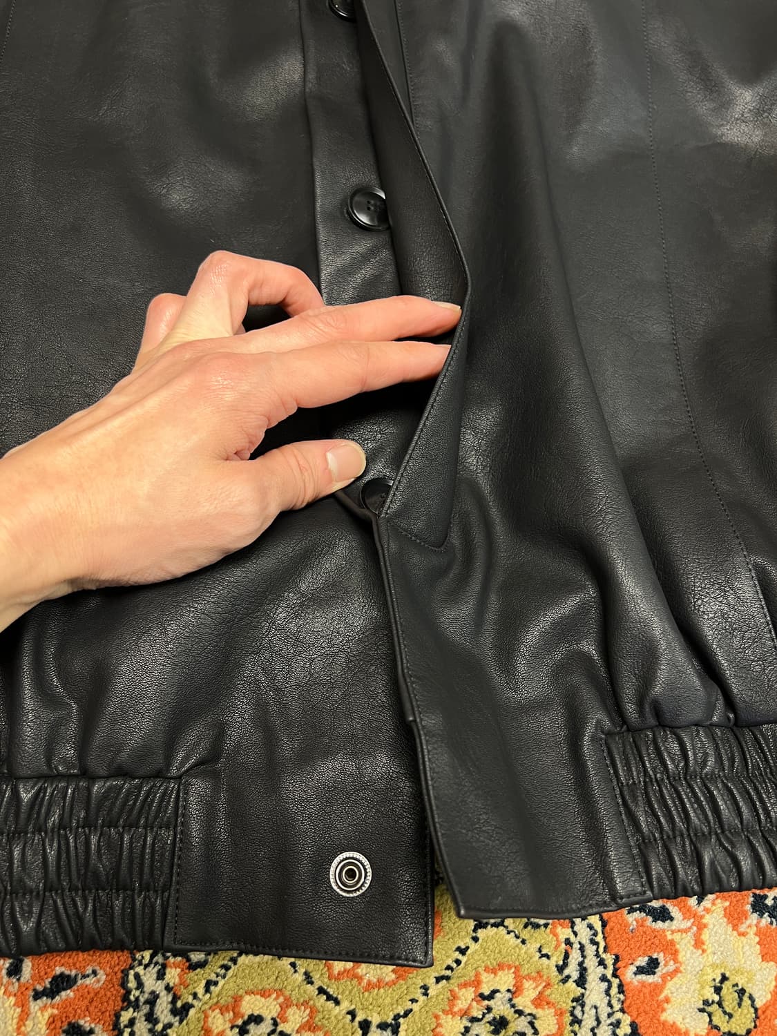 [F] Nomade 비건 레더 싱글 가죽자켓 상품이미지5