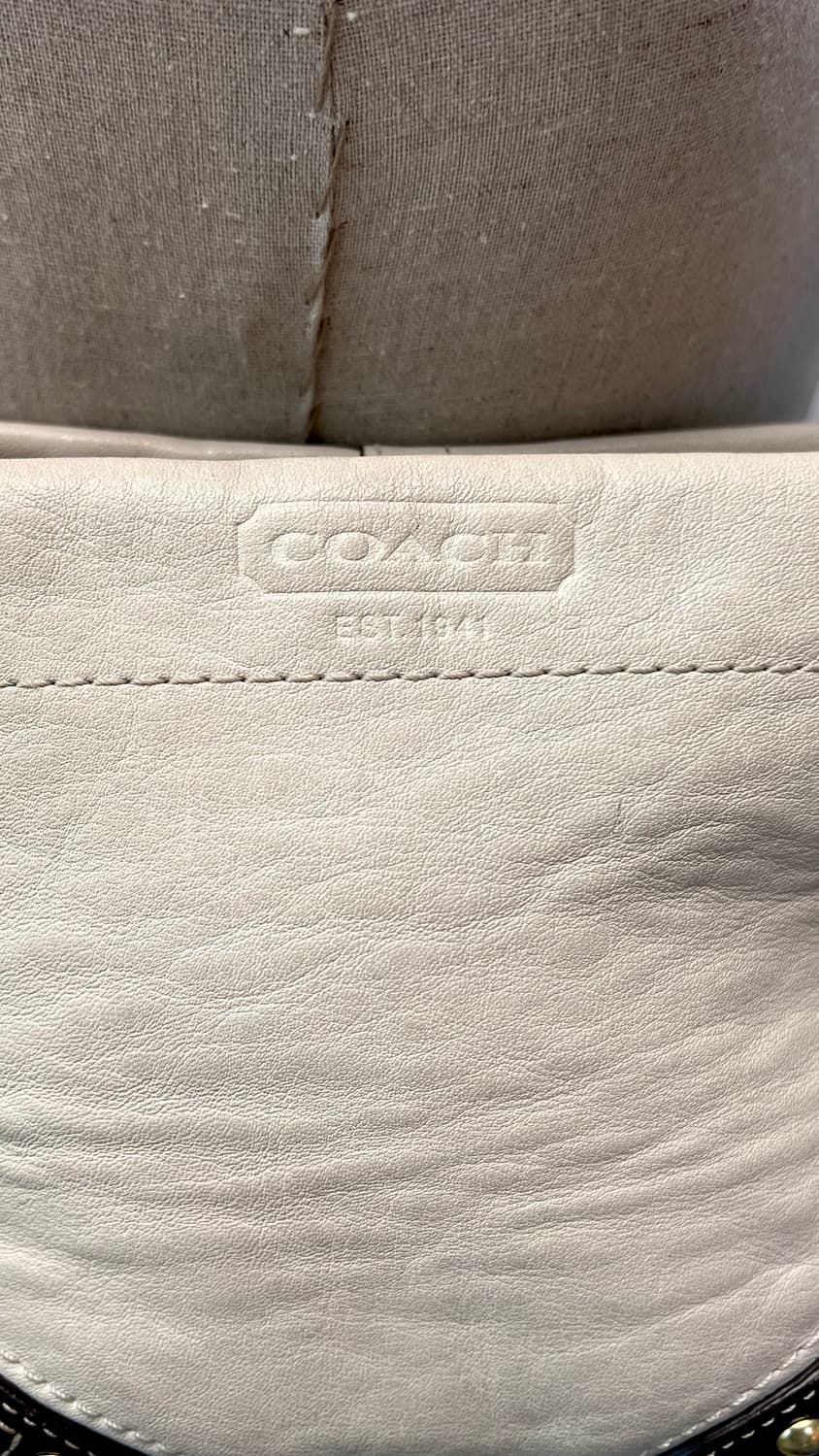 90s coach carly carmel 카멜 브라운 레더 숄더백  상품이미지5