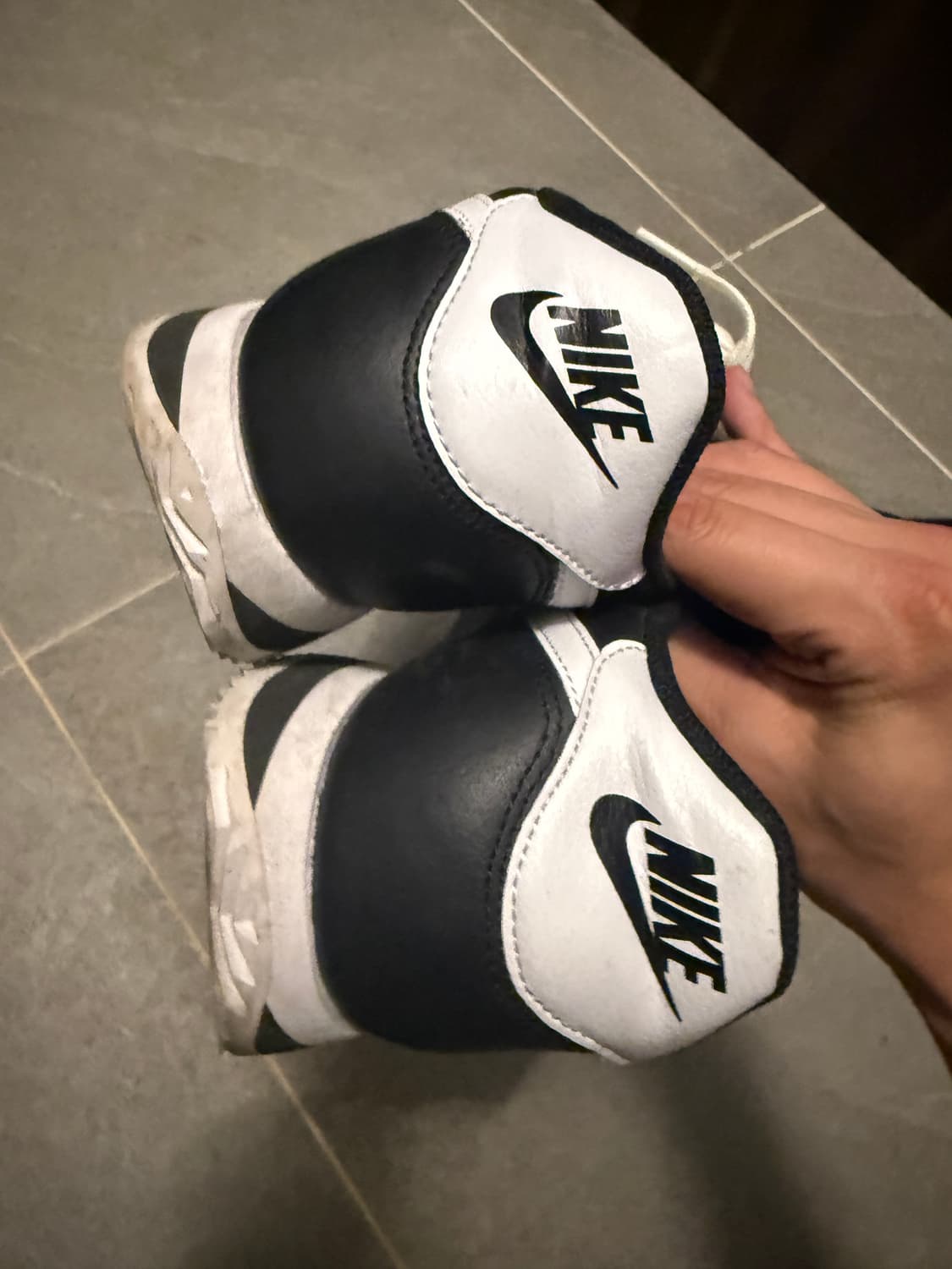 나이키 코르테즈 검흰레더 285 상품이미지5