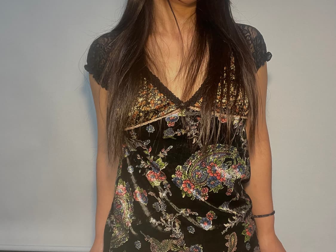 vintage velvet dress 상품이미지1