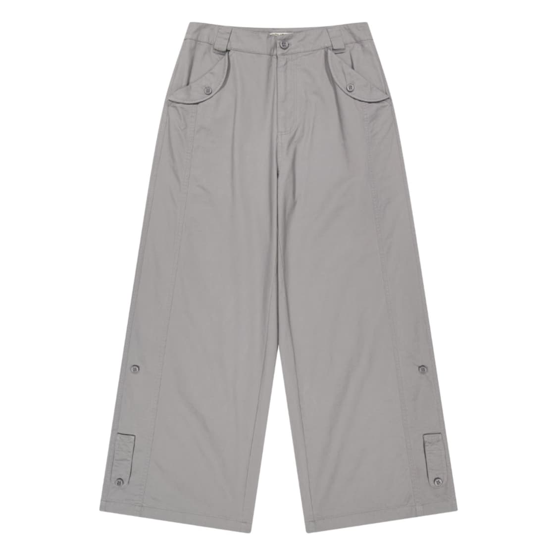 [2] 코이세이오 워시드 버튼 탭 팬츠 그레이 상품이미지1