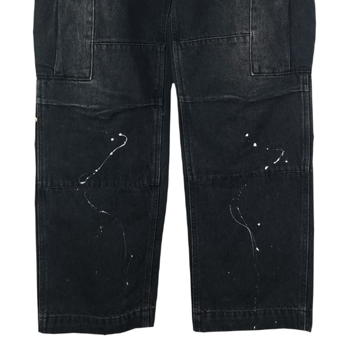 [리베레] 흑청 루즈핏 카고 데님 팬츠 M18676 상품이미지5