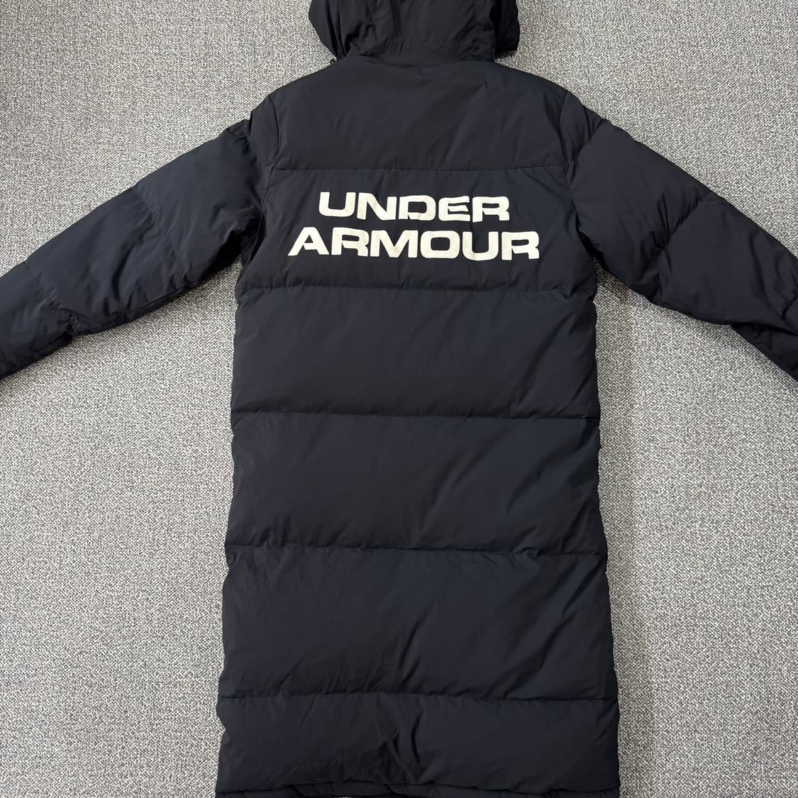 언더아머/다운 블랙 롱 패딩 점퍼 공용 상품이미지2