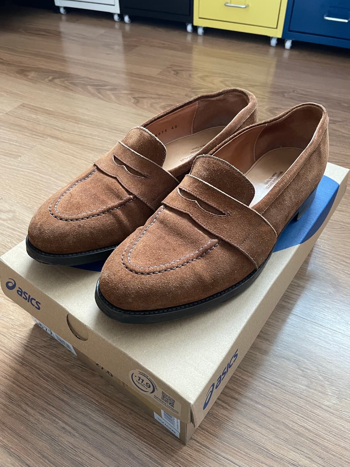 안드레스 샌드라 스웨이드 페니로퍼 스너프 브라운 6243 6244 알든 상품이미지1