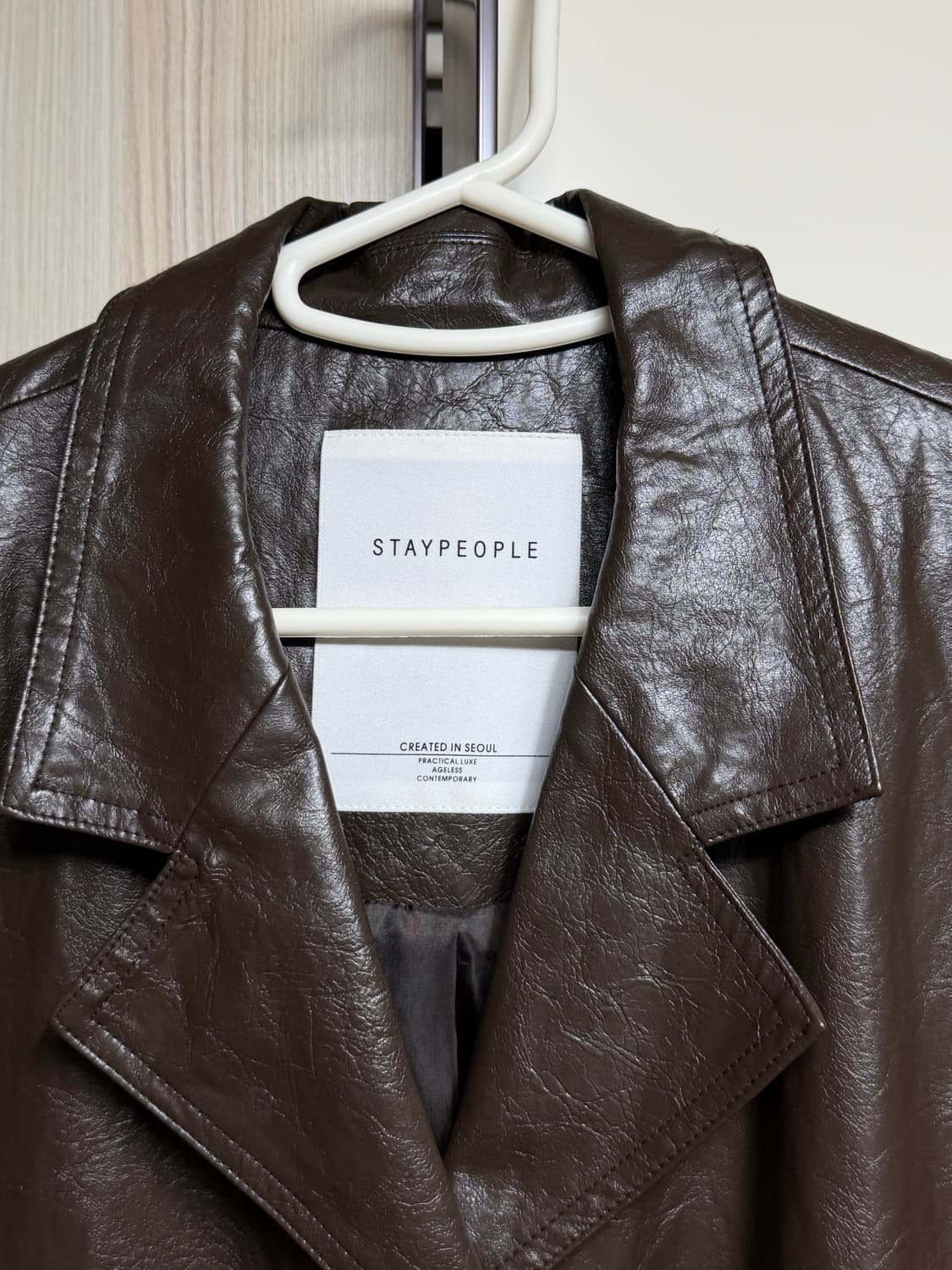 스테이피플 가죽자켓 상품이미지2