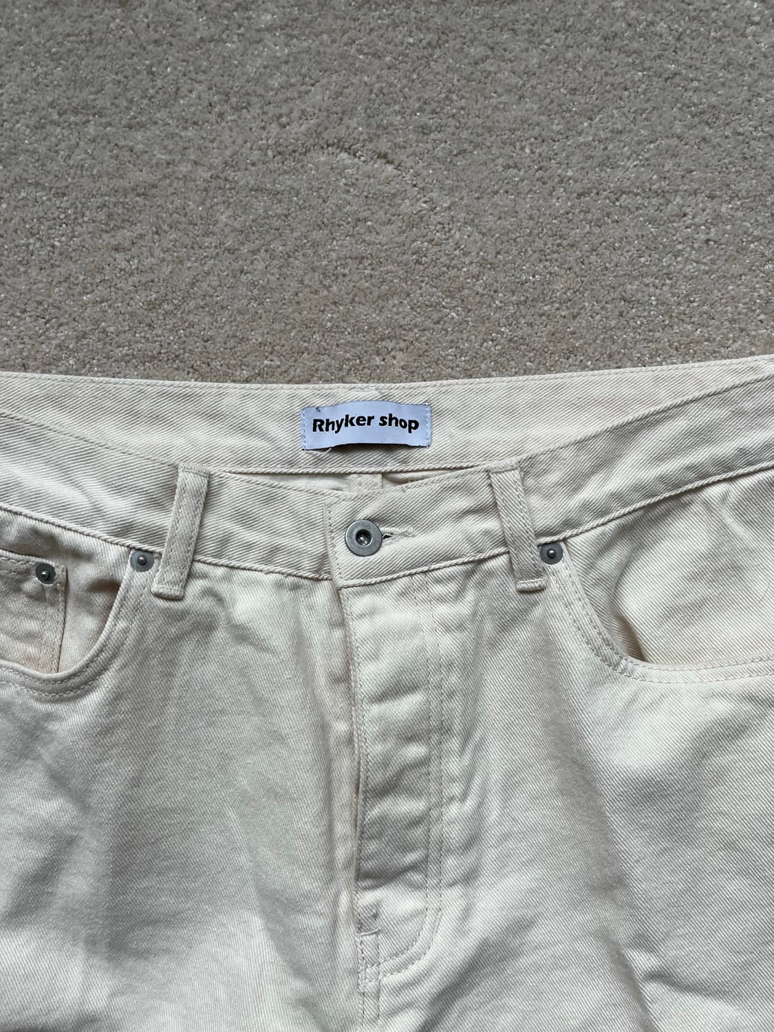 브라운야드 x 라이커샵 에크루 데님 팬츠 (30-33) 상품이미지3