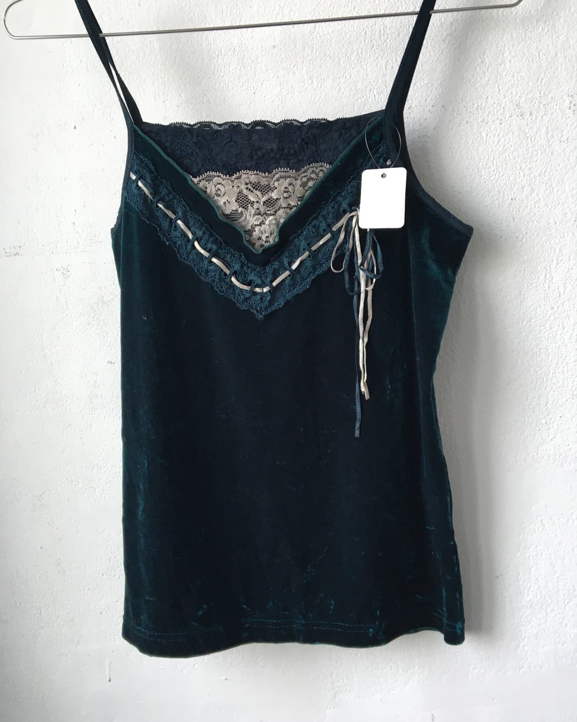 Lace point velvet sleeveless 상품이미지2
