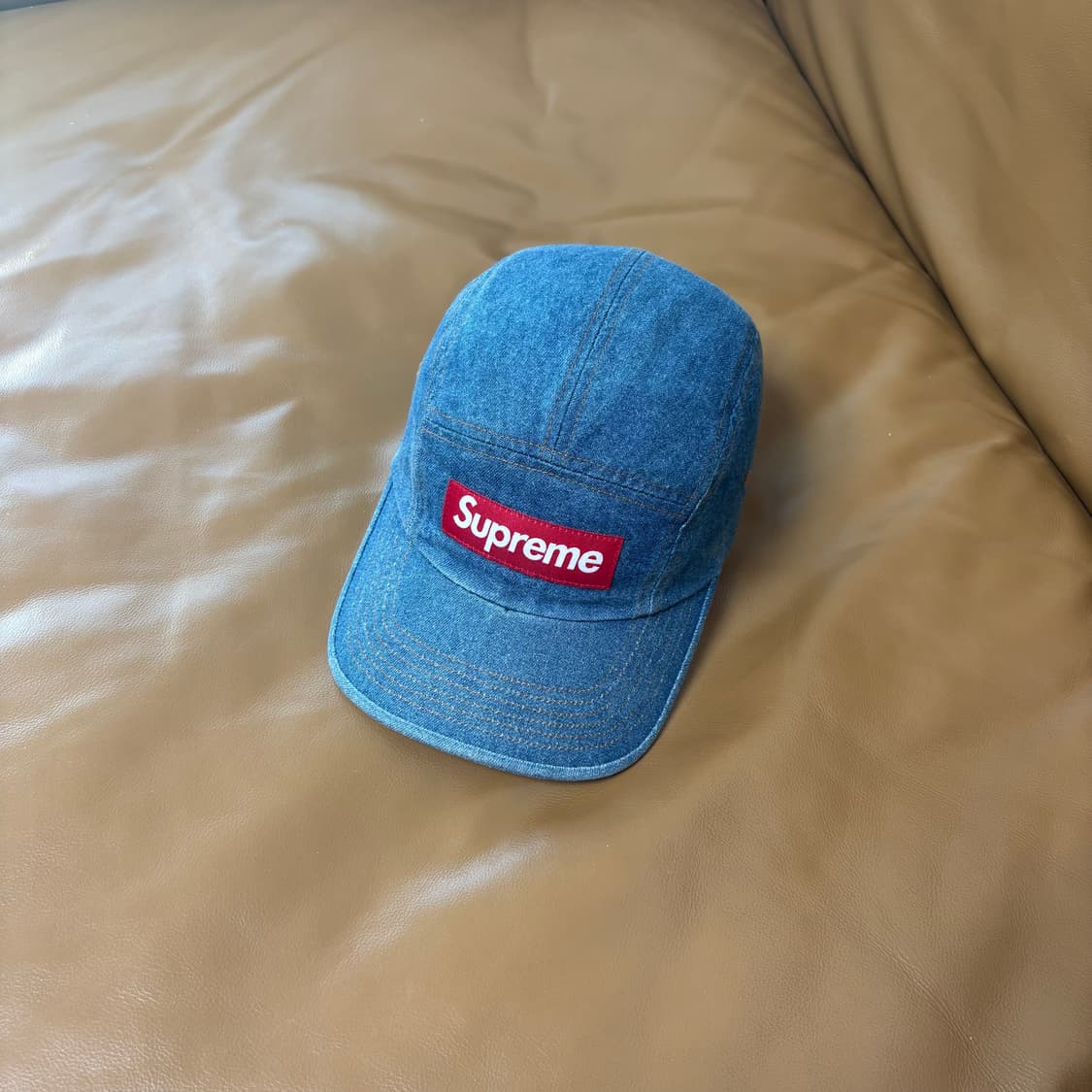 Supreme 슈프림 22fw 워시드 데님 캠프캡 모자 (Denim) 상품이미지1