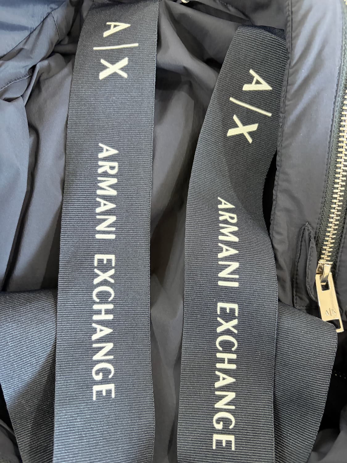 아르마니 익스체인지 히든 후드 하이넥 패디드 자켓 상품이미지5