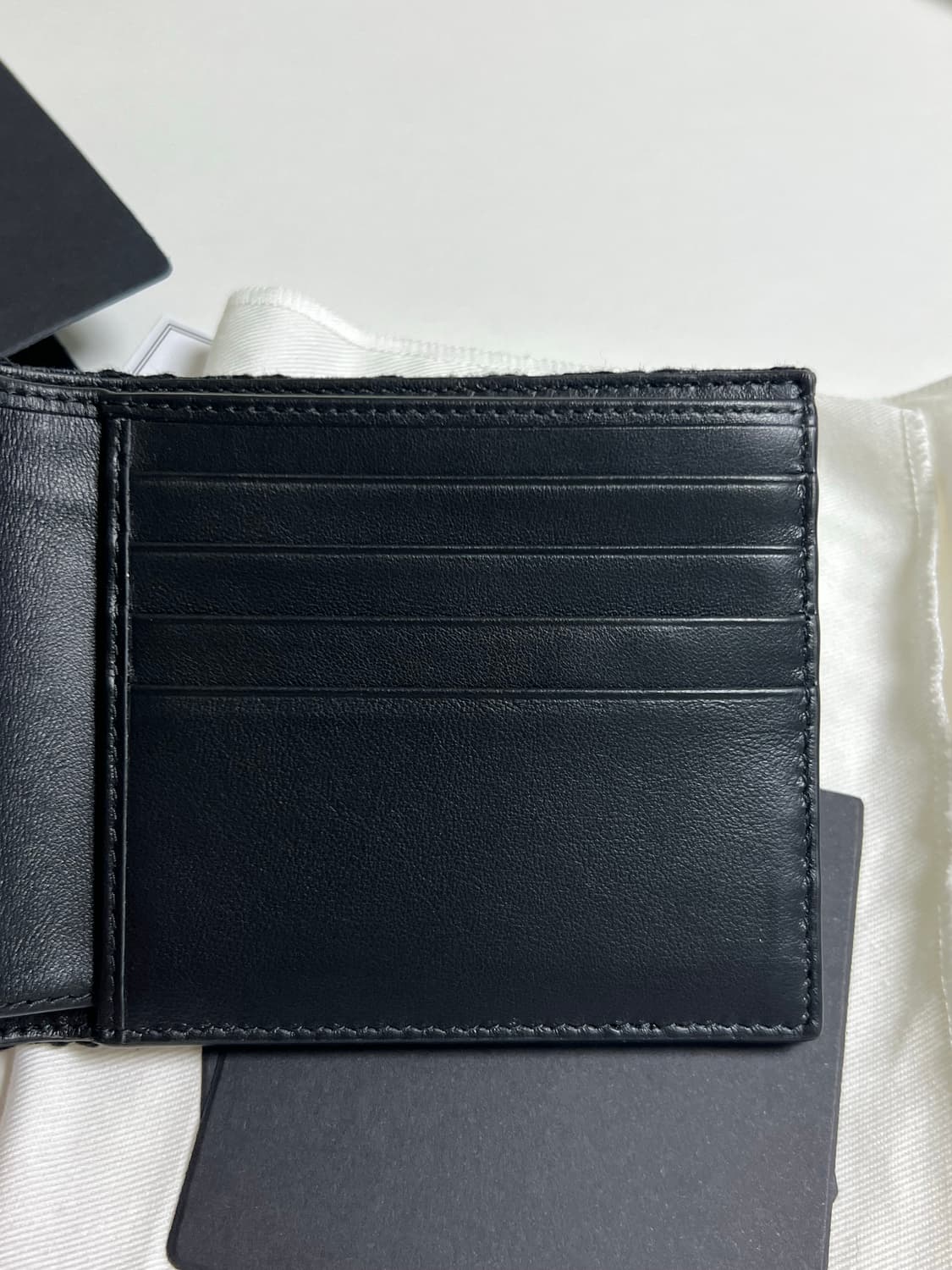 [정품] 디올 오블리크 반지갑 블랙 상품이미지6